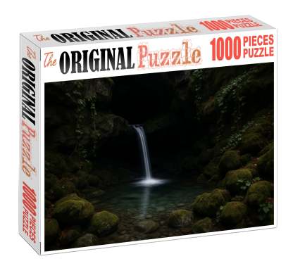 Silver Ribbon Grotto Custom Jigsaw Puzzle