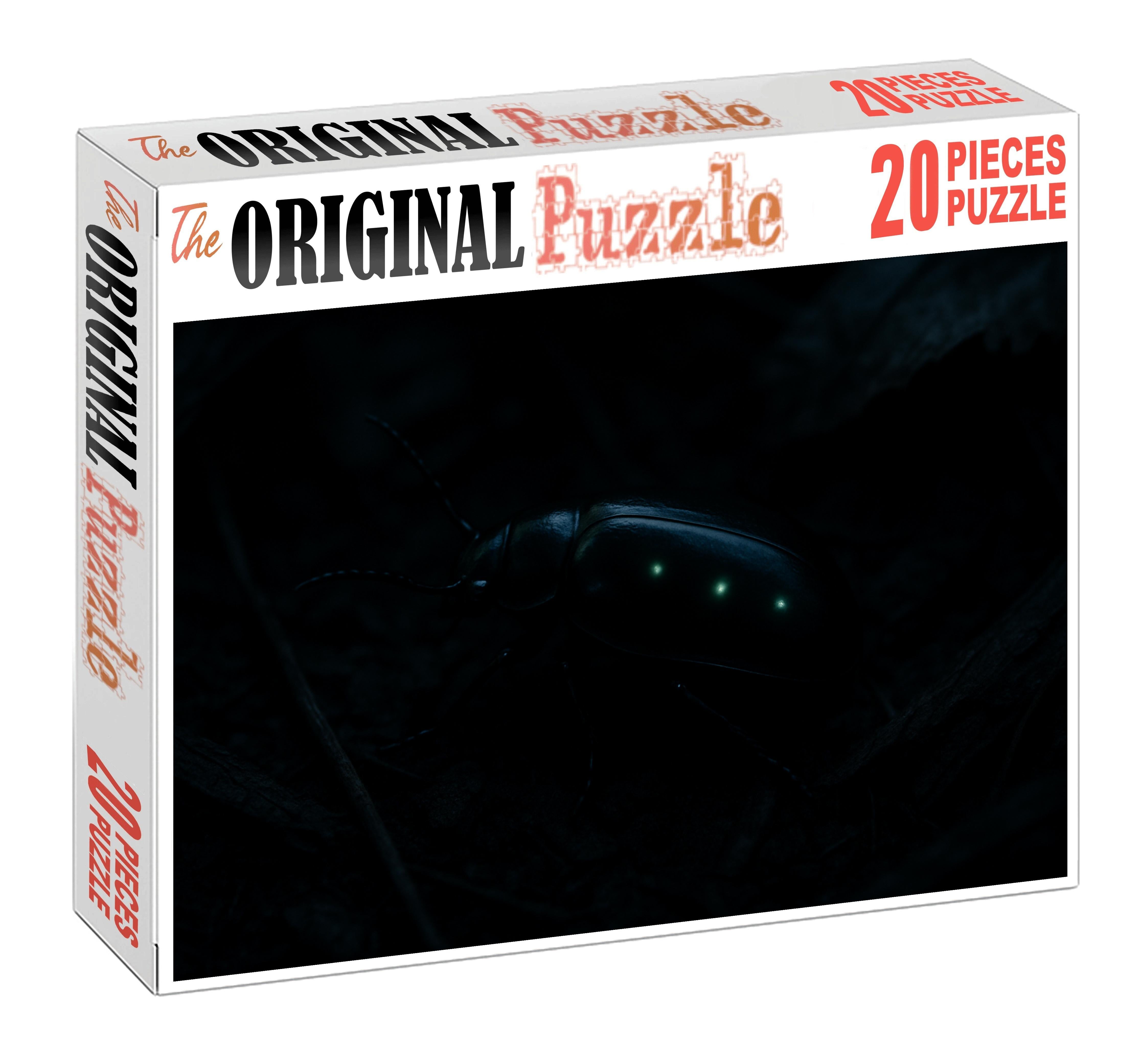 Obsidian Sprawler Stealthy Nocturnal Insect With Matte Black Armor Mini Puzzle
