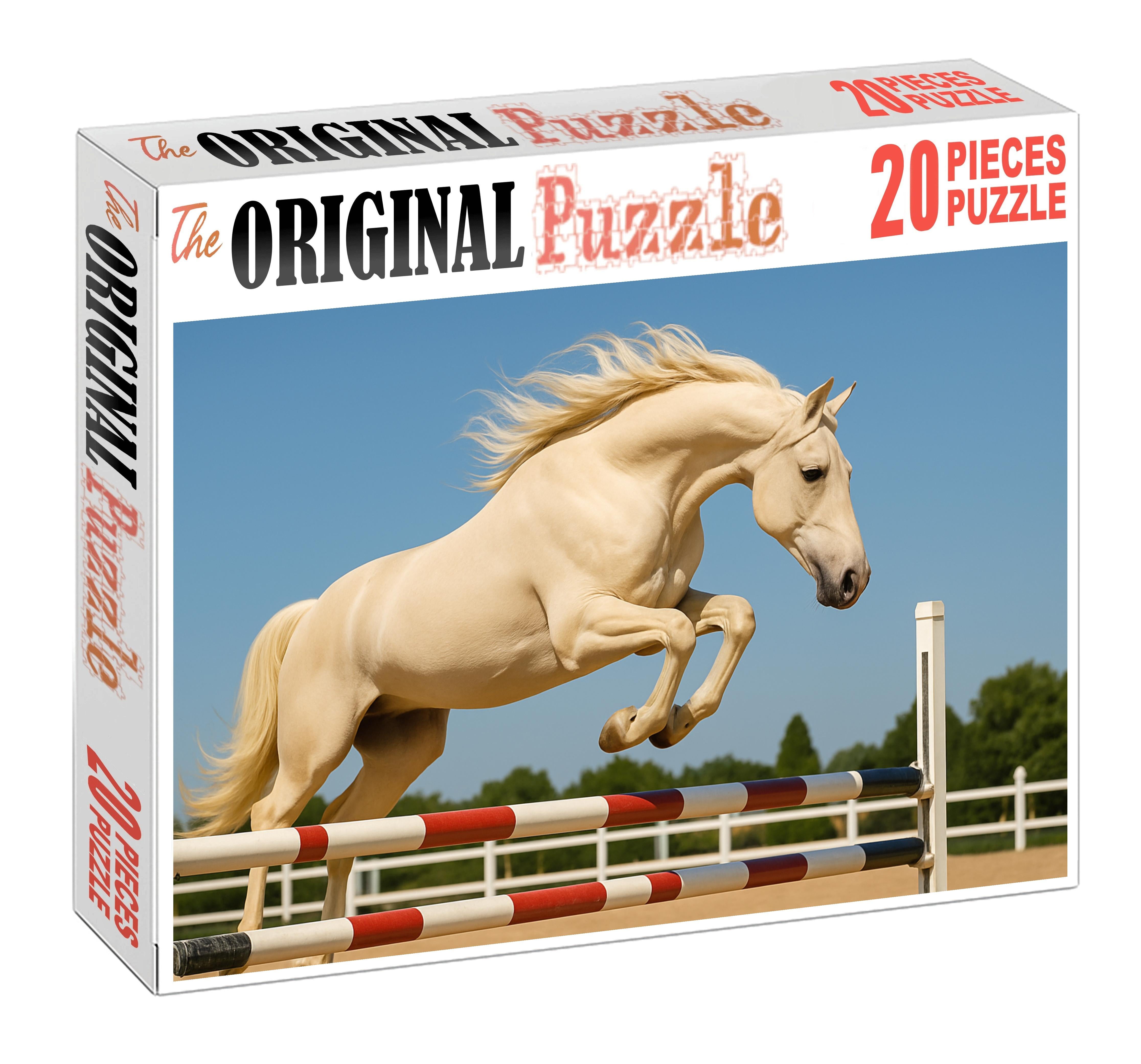 Ivory Mist Hunter Delicate Cream-colored Mare With Refined Jumping Technique Easy Puzzles