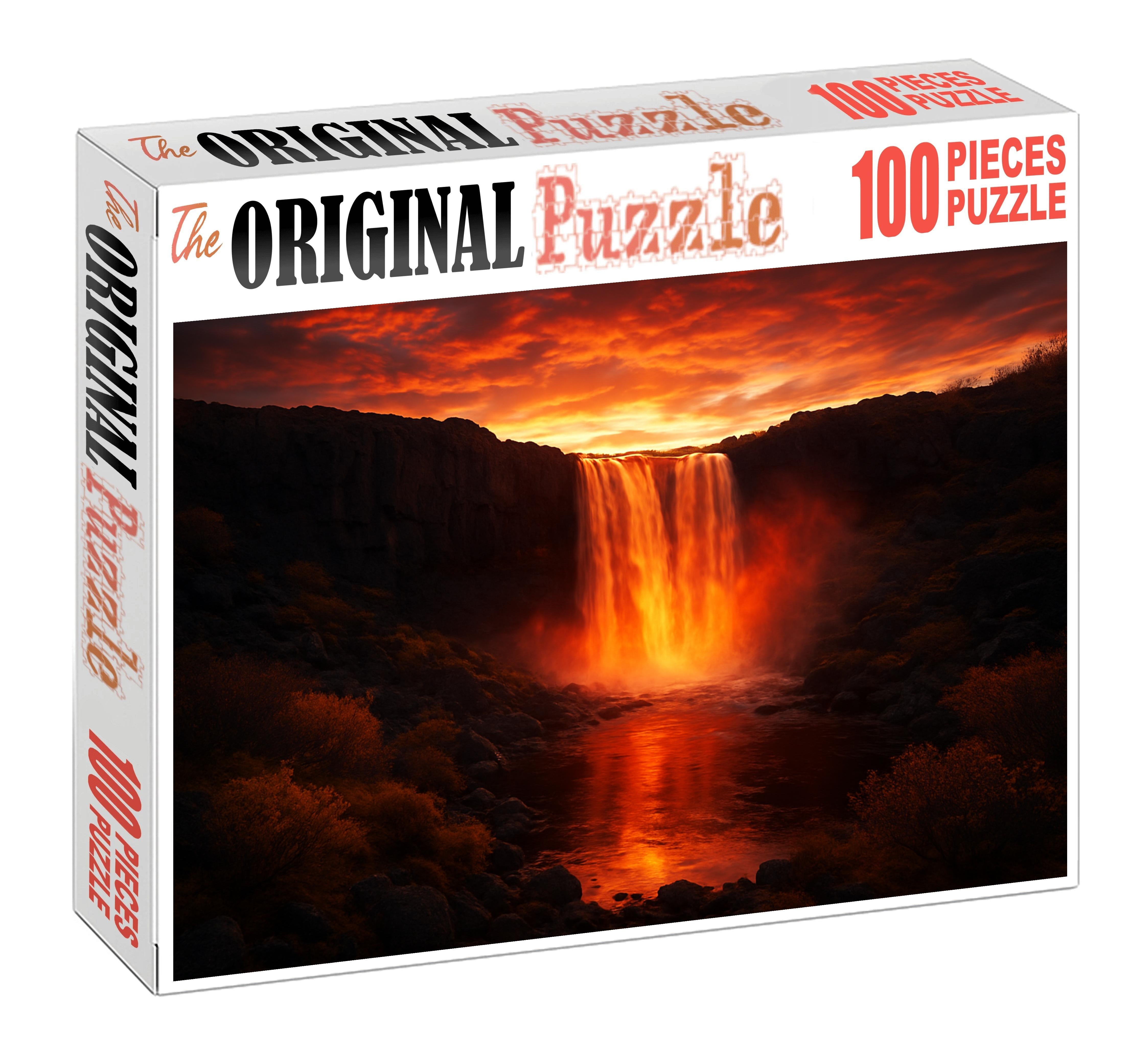 Sunset Ember Falls 200 Piece Puzzle