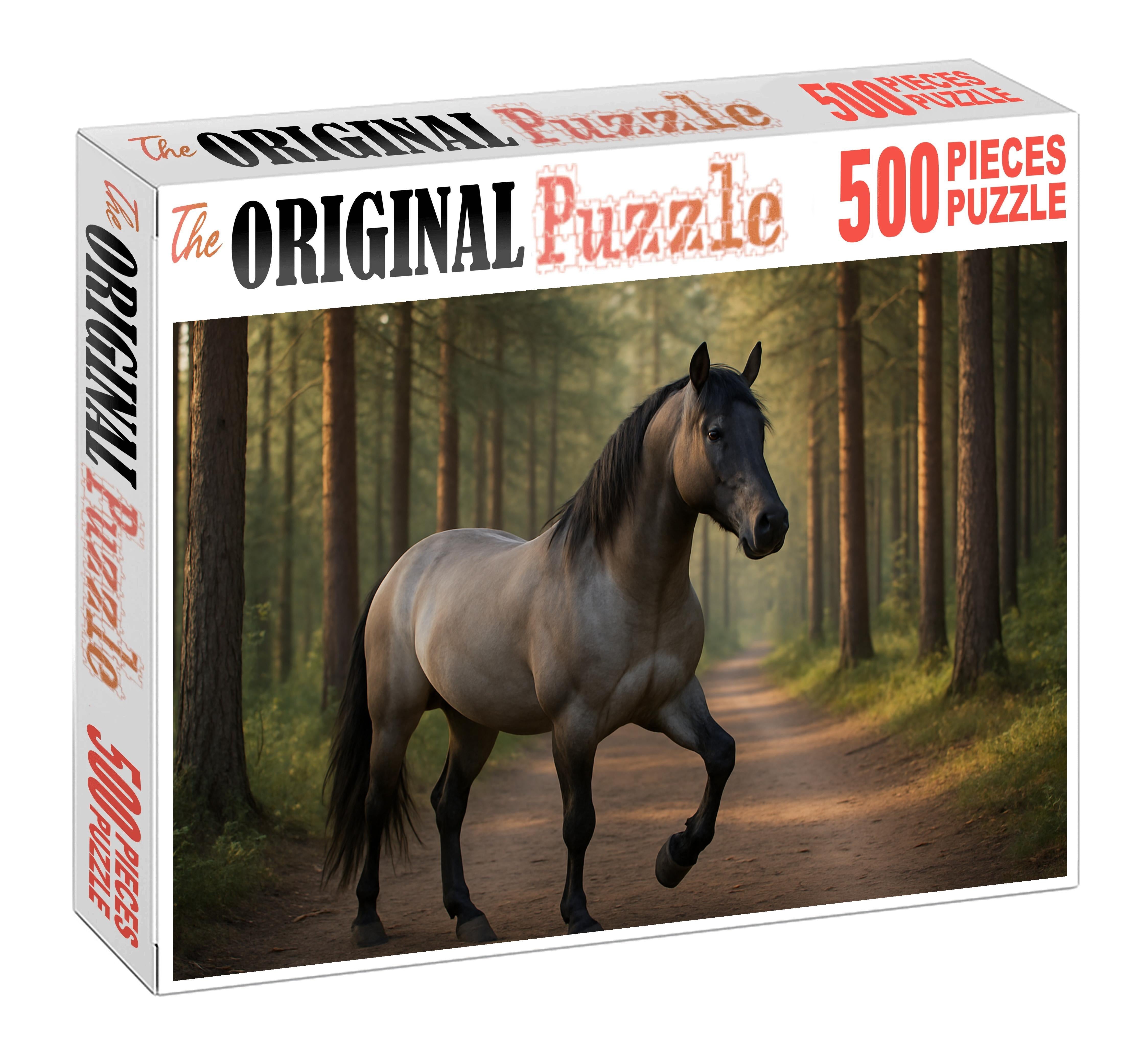 Stormy Horizon Rugged Grullo Gelding With Steady Trail Gait Puzzle Collection
