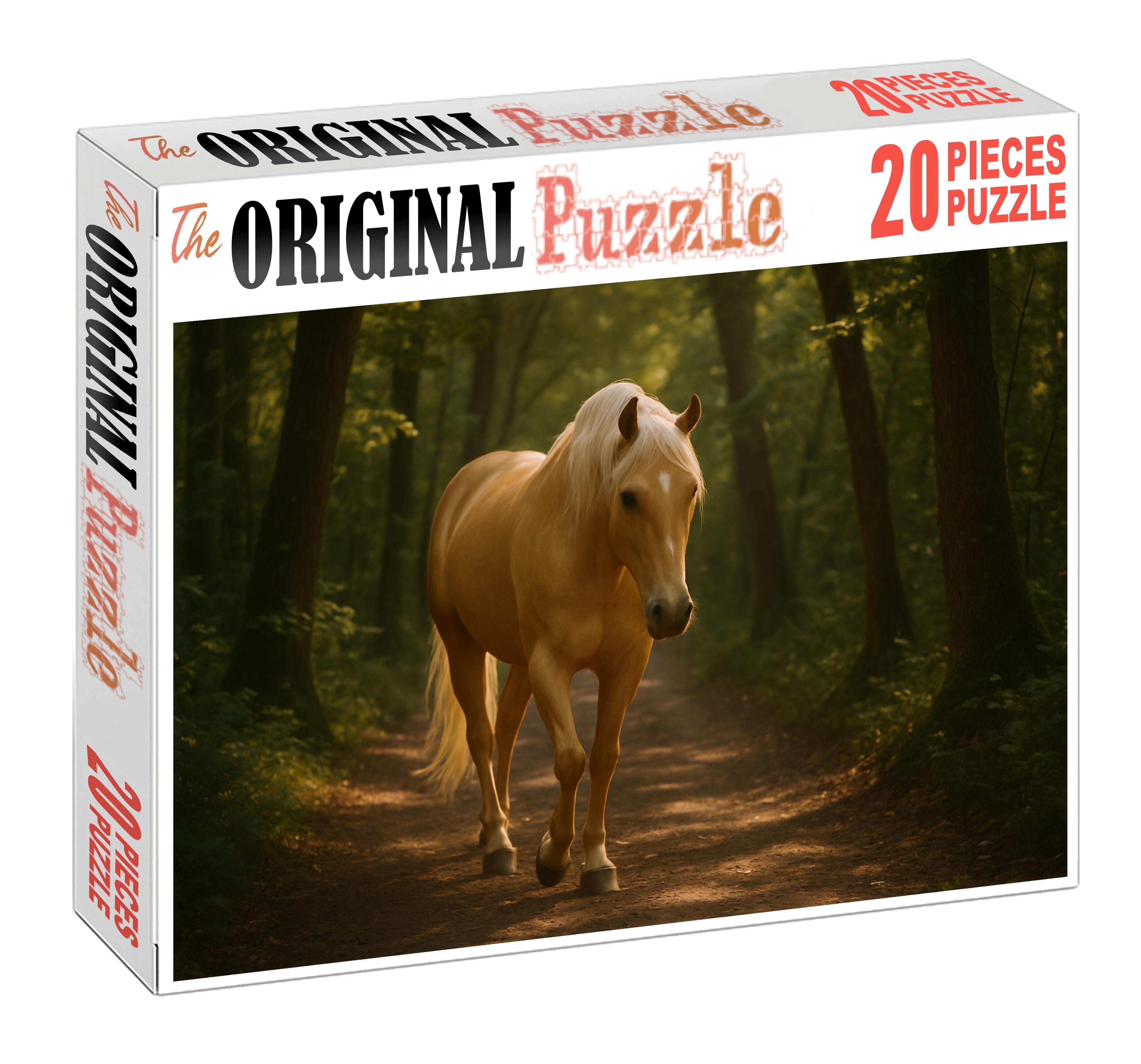 Golden Ember Radiant Palomino Mare With Steady Relaxed Gait Easy Puzzles