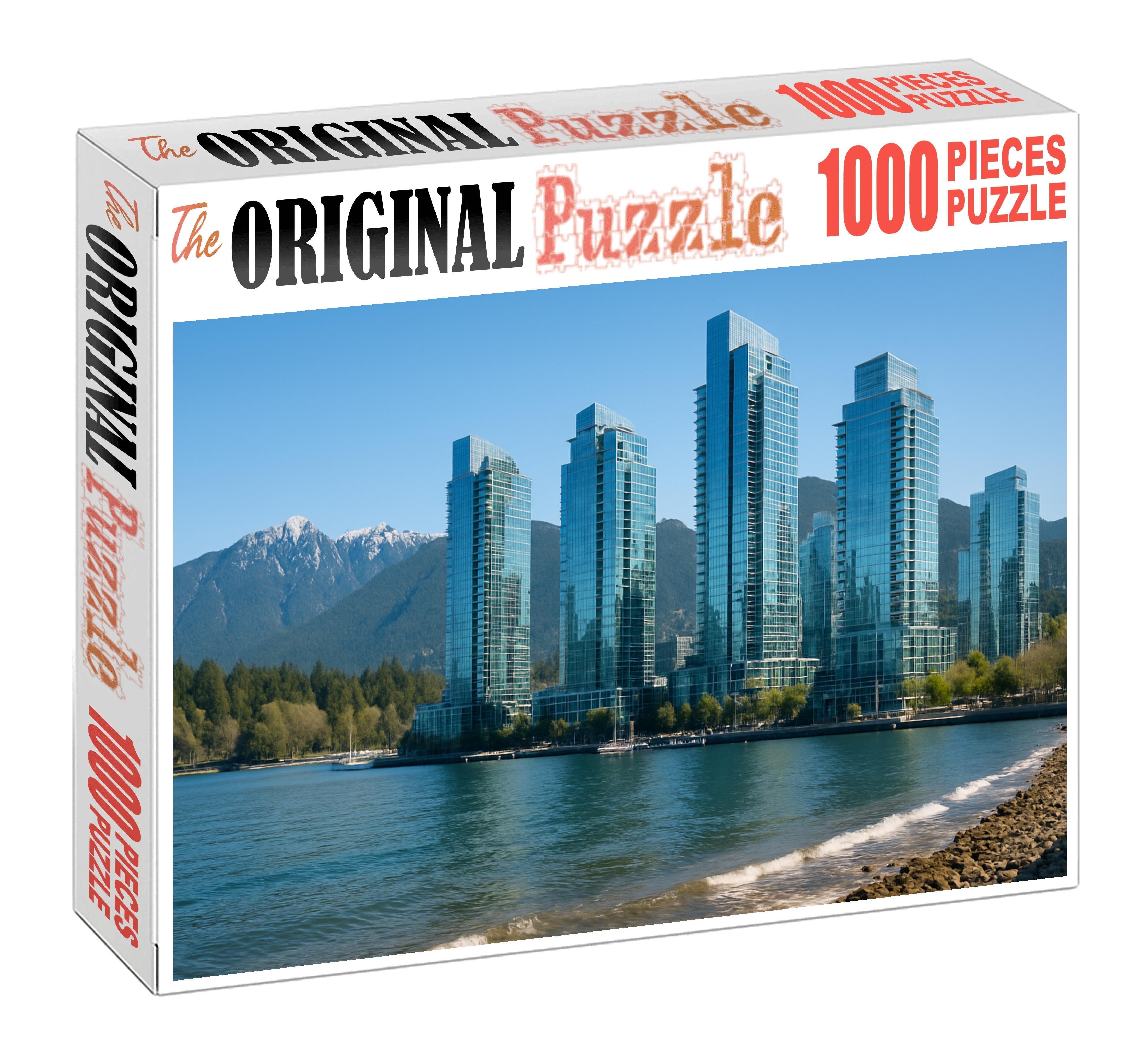 Vancouver Coal Harbour Skyline Pacific Northwest Elegance And Natural Integration 300 Piece Puzzle