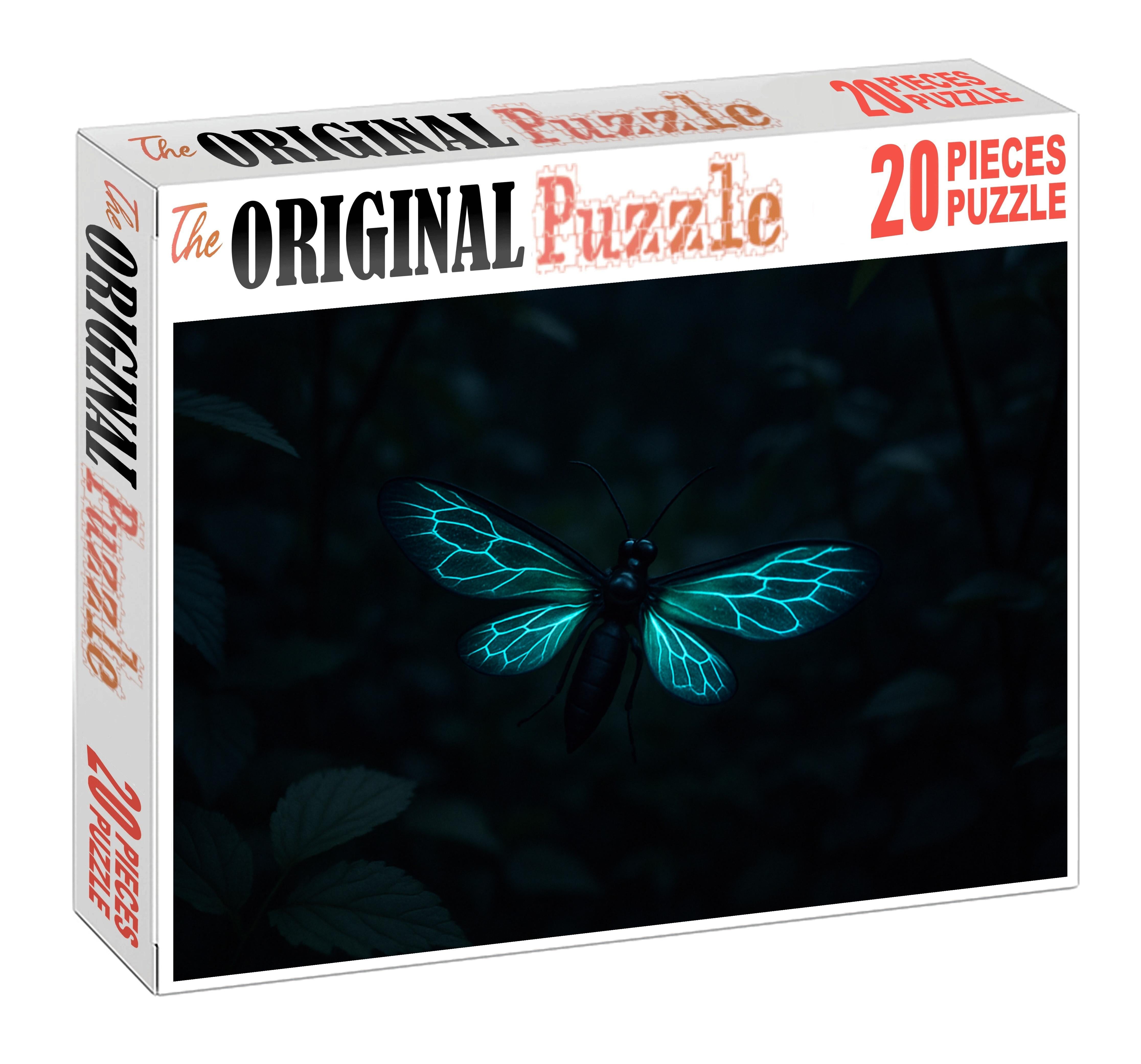 Obsidian Glidewing Shadowy Forest Flyer With Luminescent Trails Puzzle Fun