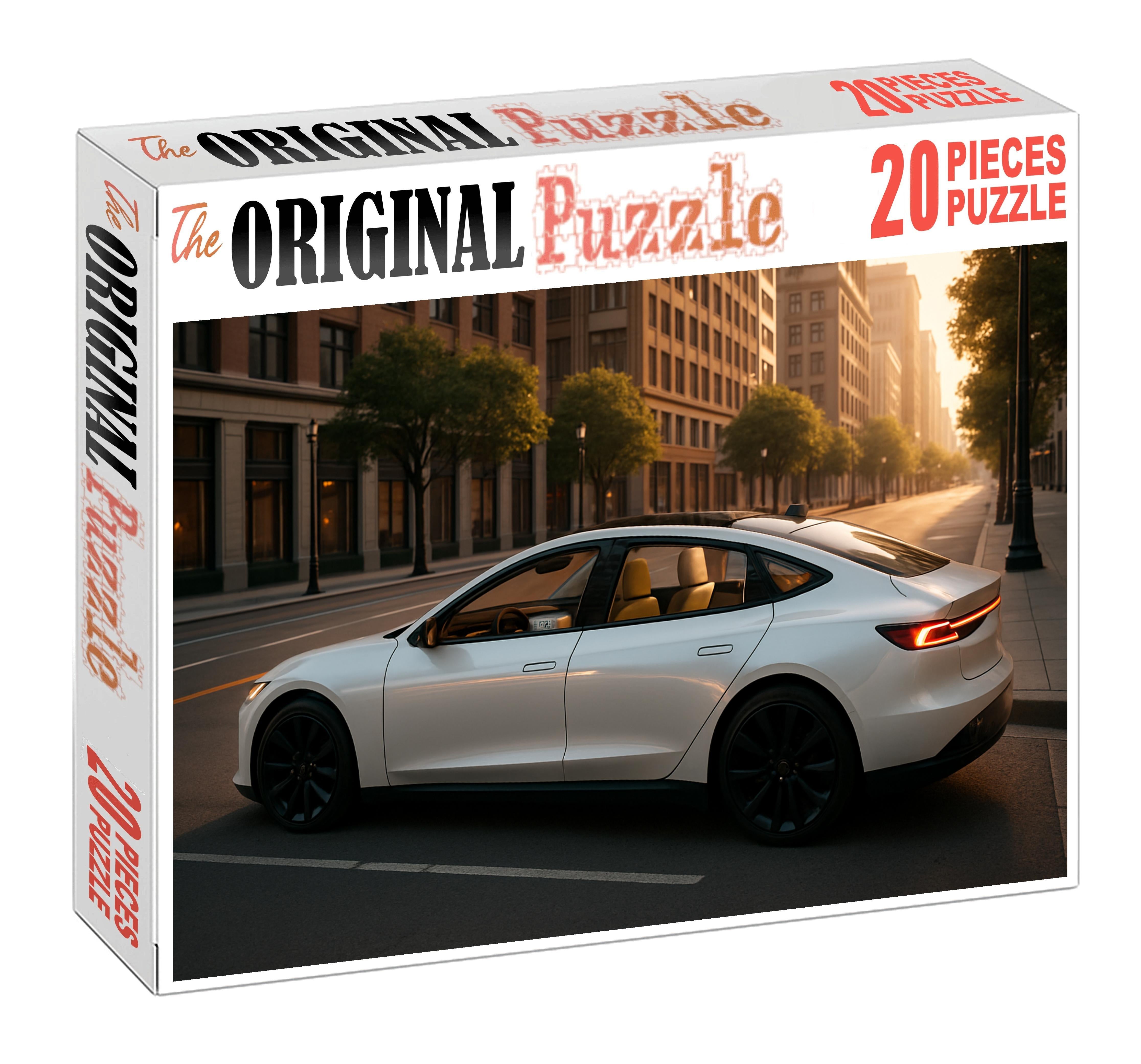 Celestial Mirage Ev Luxury Electric Sedan Puzzle Collection