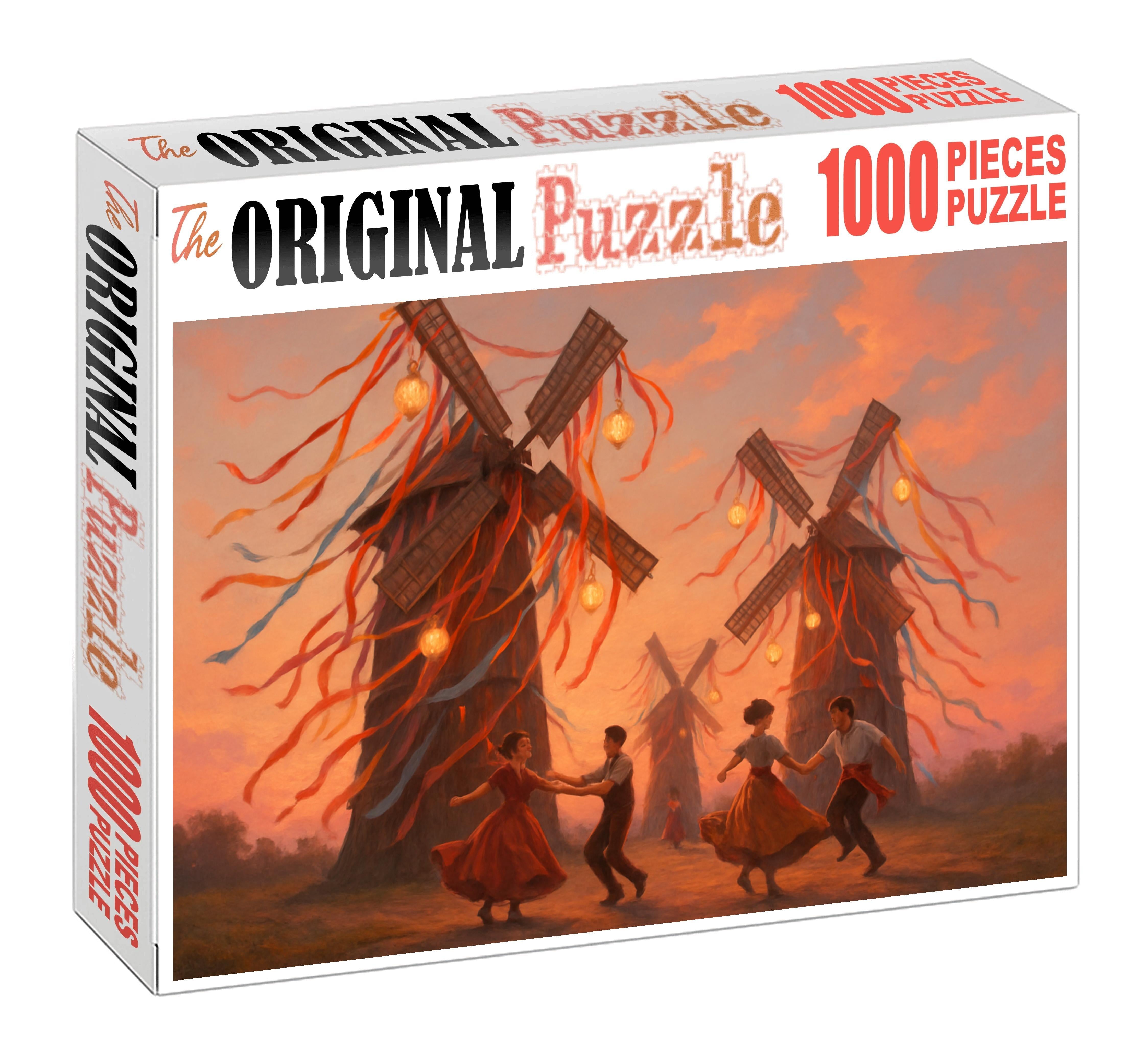 Whimsical Windmill Festival Mini Puzzle