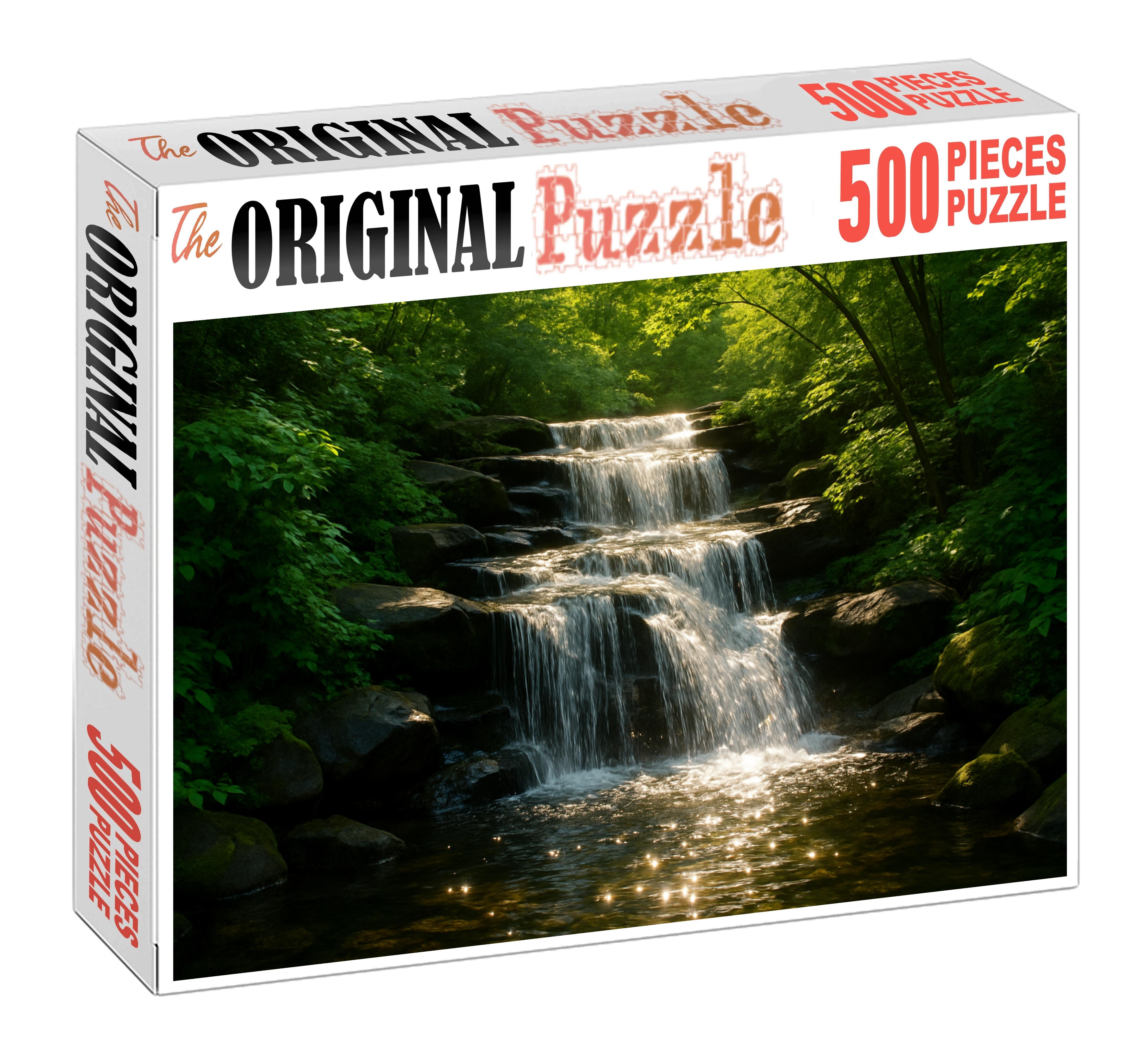 Glistening Silk Falls Puzzle For Adults