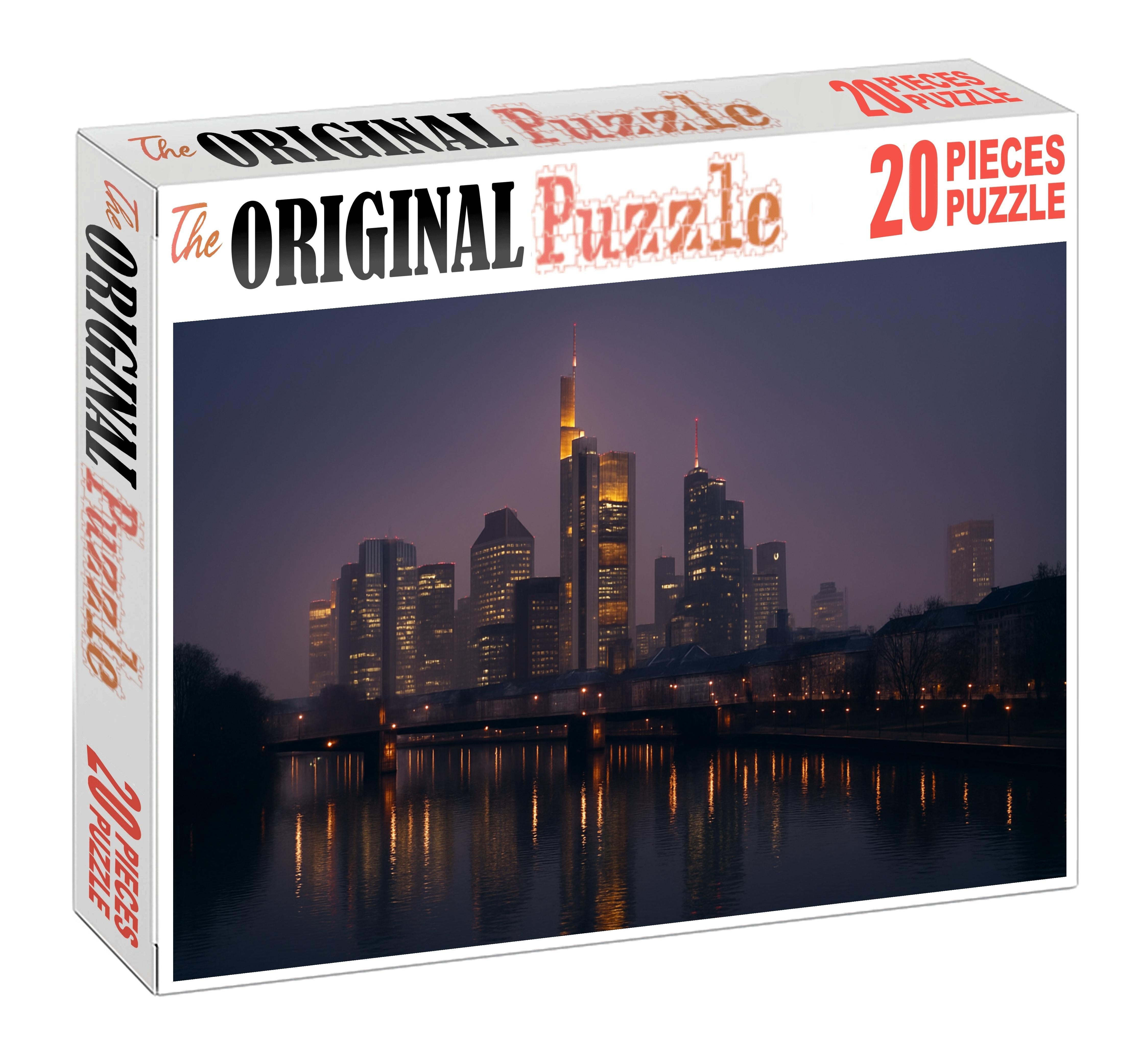 Frankfurt Financial District Skyline Germanys Towering Economic Hub With Europe's Highest Concentration Of Skyscrapers Puzzle For Kids