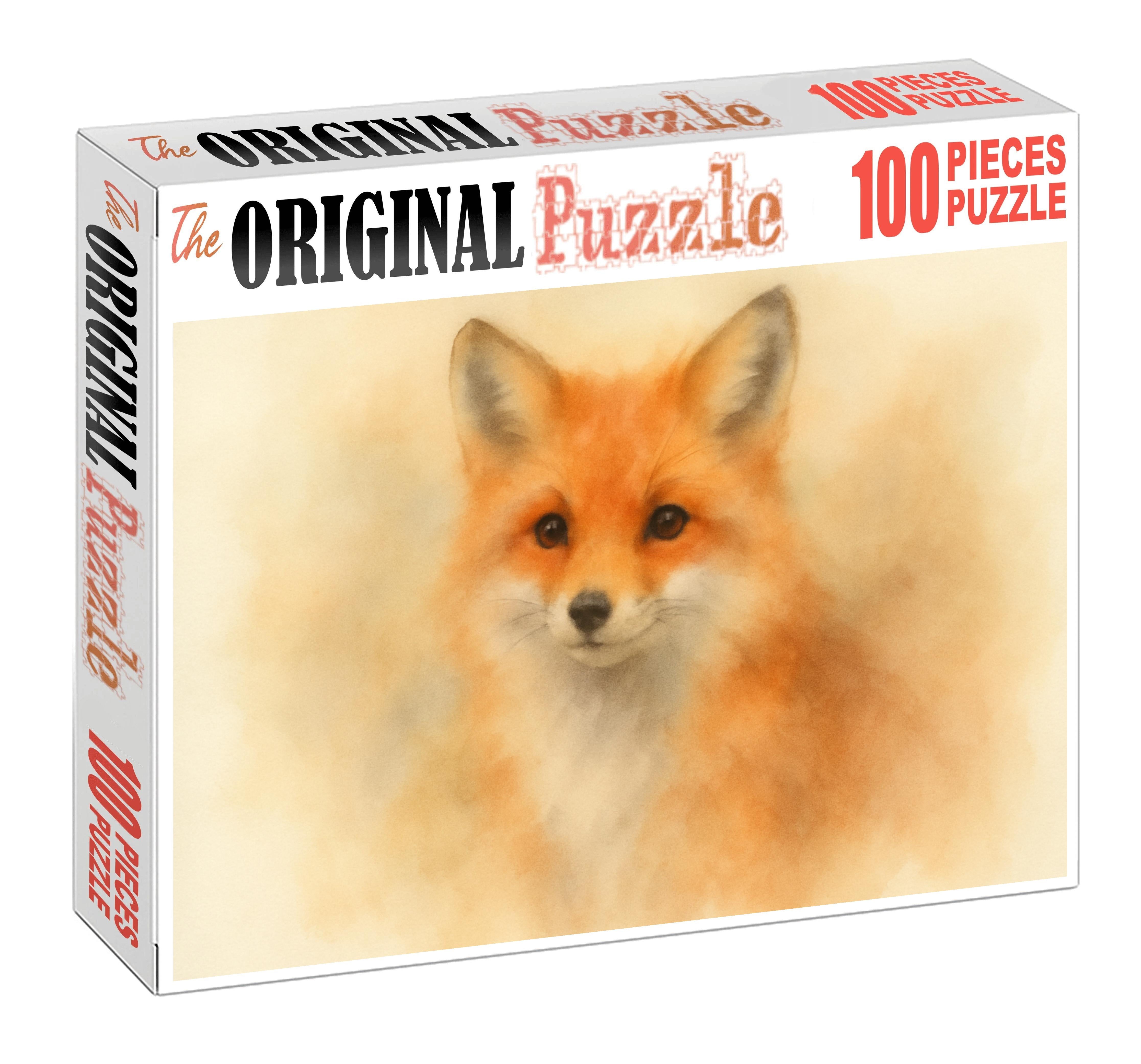 Whimsical Animal Portrait Soft Pastel Sketch Of A Fox Challenging Puzzles