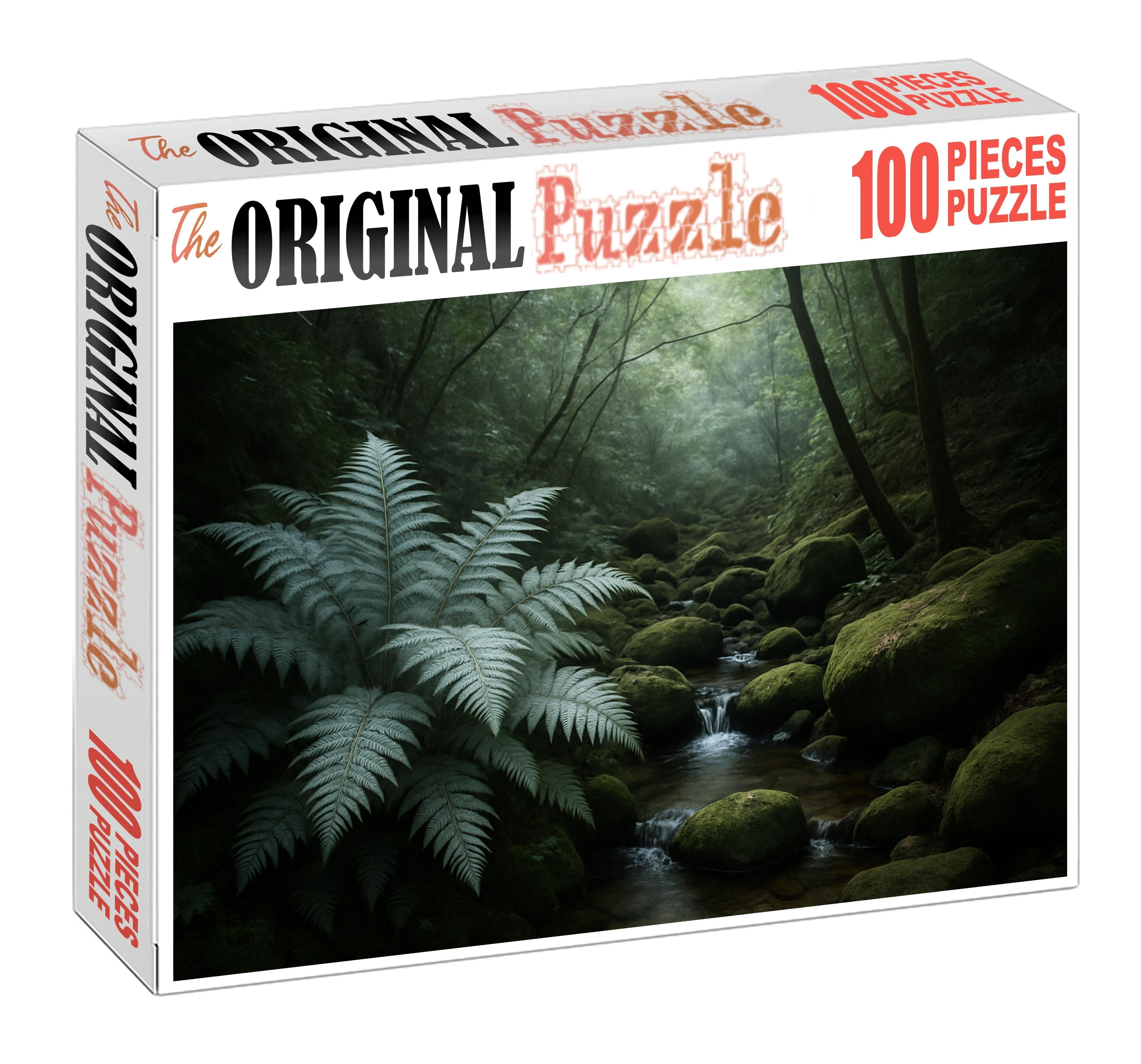 Veiled Hollow Of Silver Ferns Custom Jigsaw Puzzle