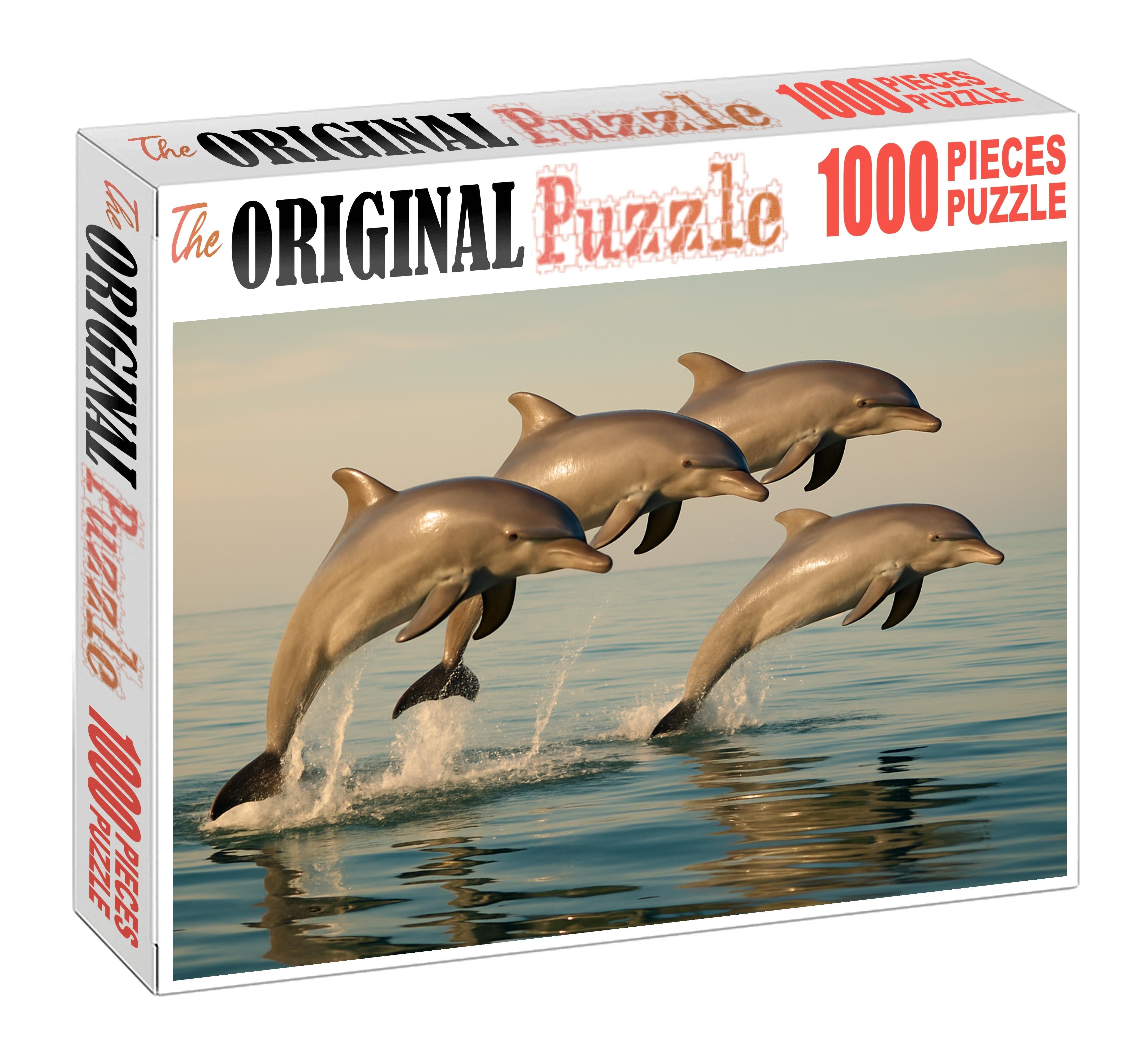 Dusky Reef Dolphin Agile Social Swimmer 1000 Piece Puzzle
