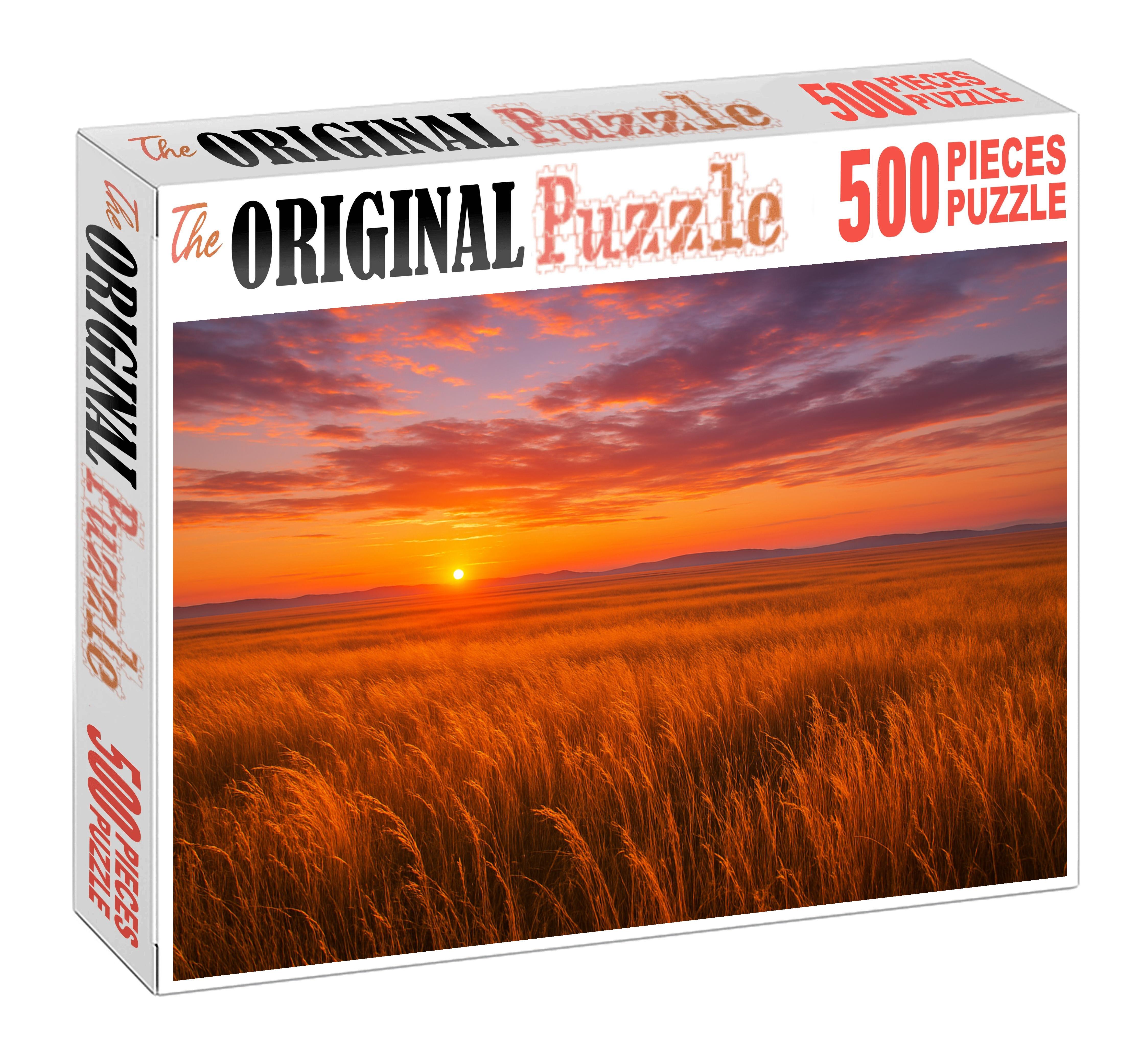 Sunset Prairie Horizon 100 Piece Puzzle