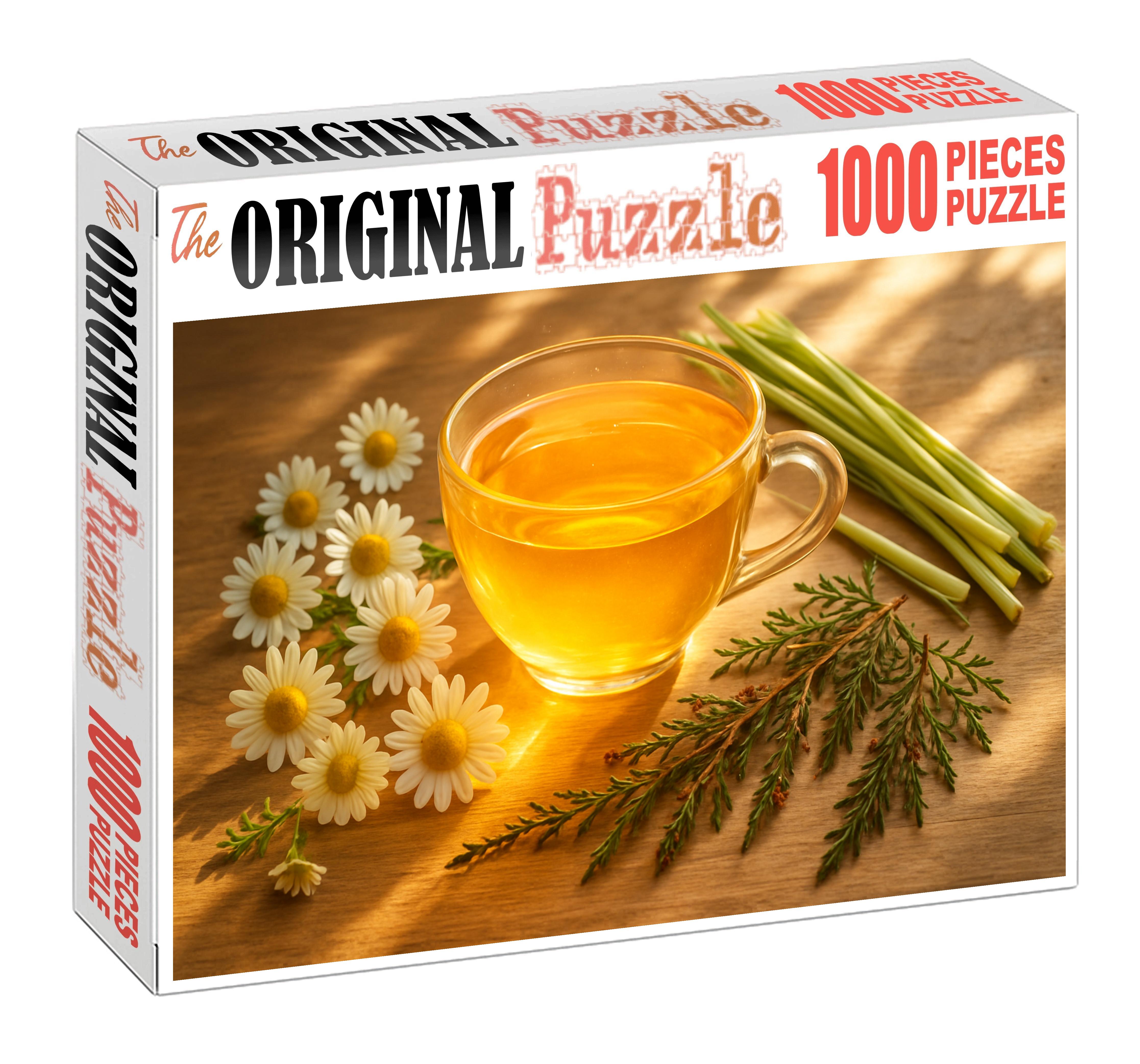 Golden Meadow Herbal Tea Blend With Chamomile Lemongrass And Sweet Honeybush 50 Piece Puzzle