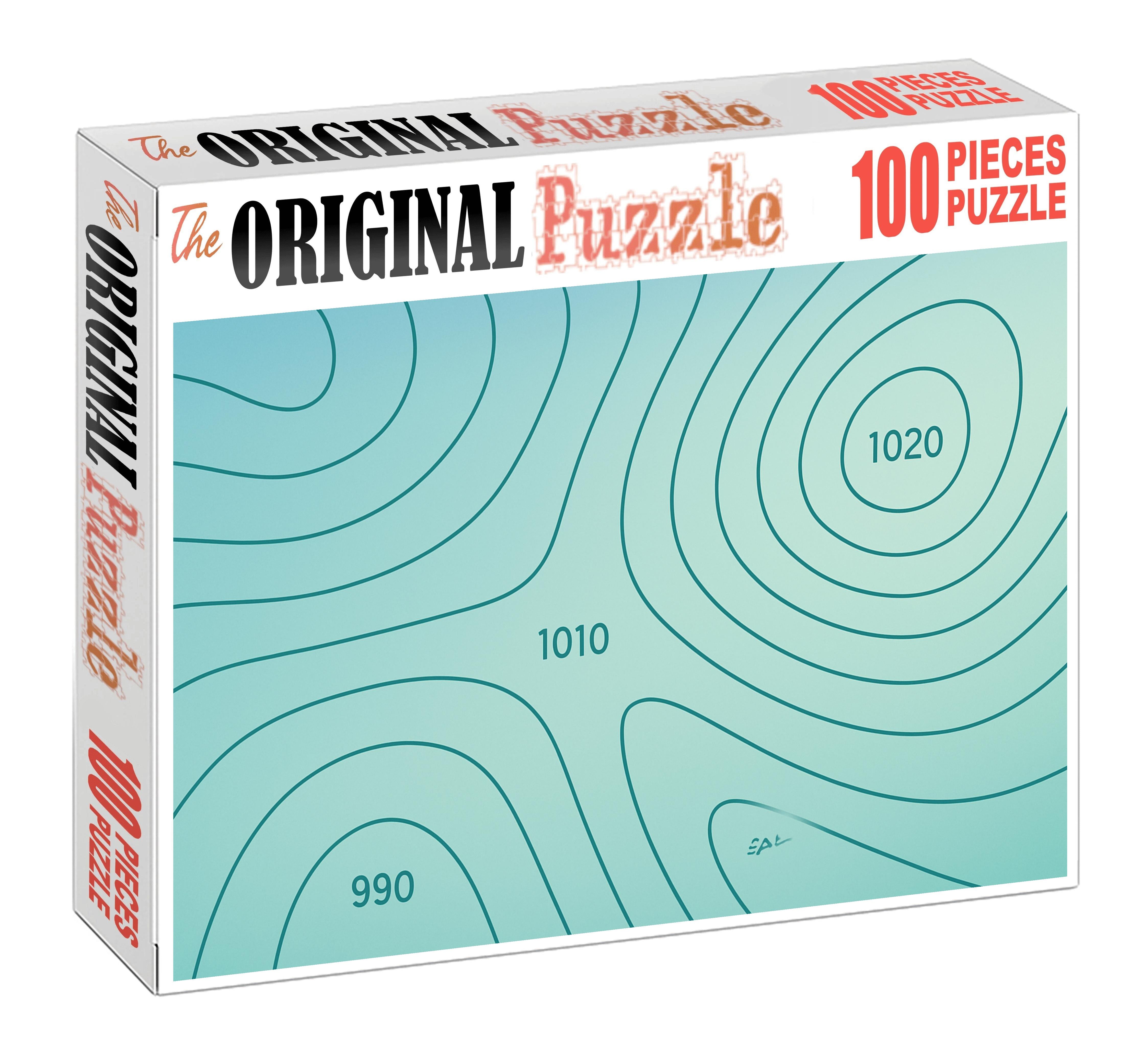 Atmospheric Pressure Isoline Map 500 Piece Puzzle