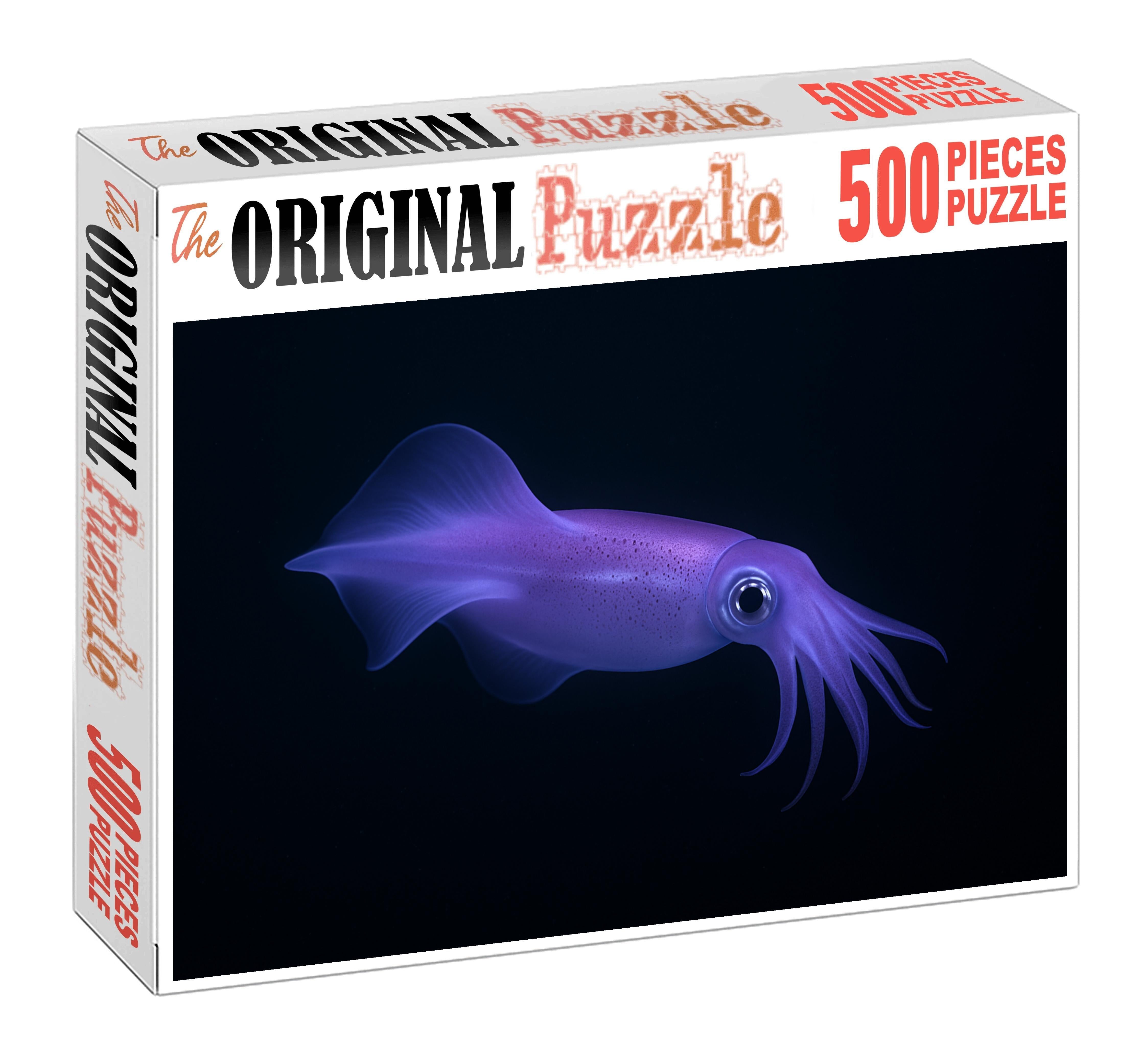 Violet Ribbon Squid Elusive Deep-sea Acrobat 200 Piece Puzzle