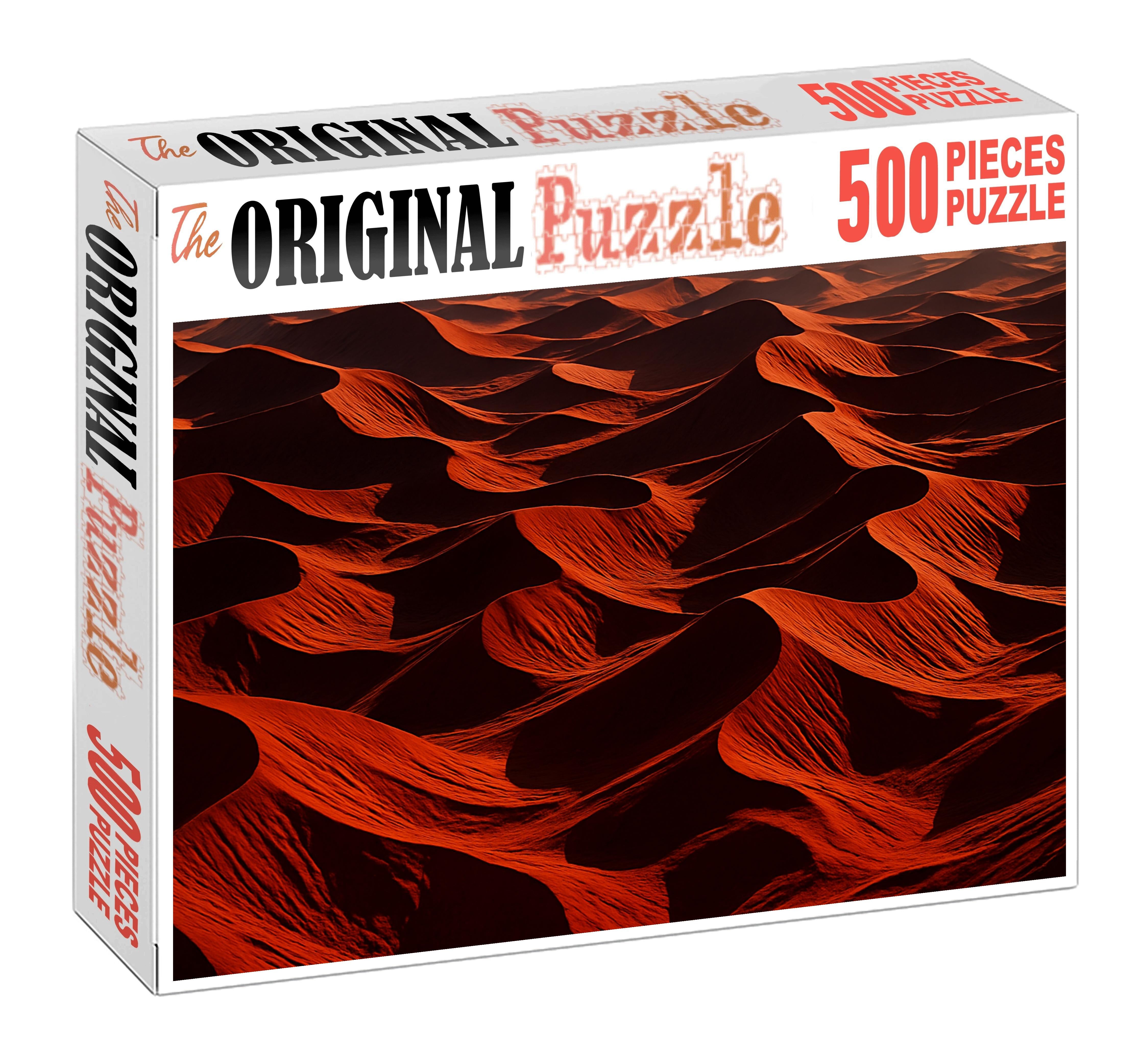 Crimson Dune Labyrinth 1000 Piece Puzzle