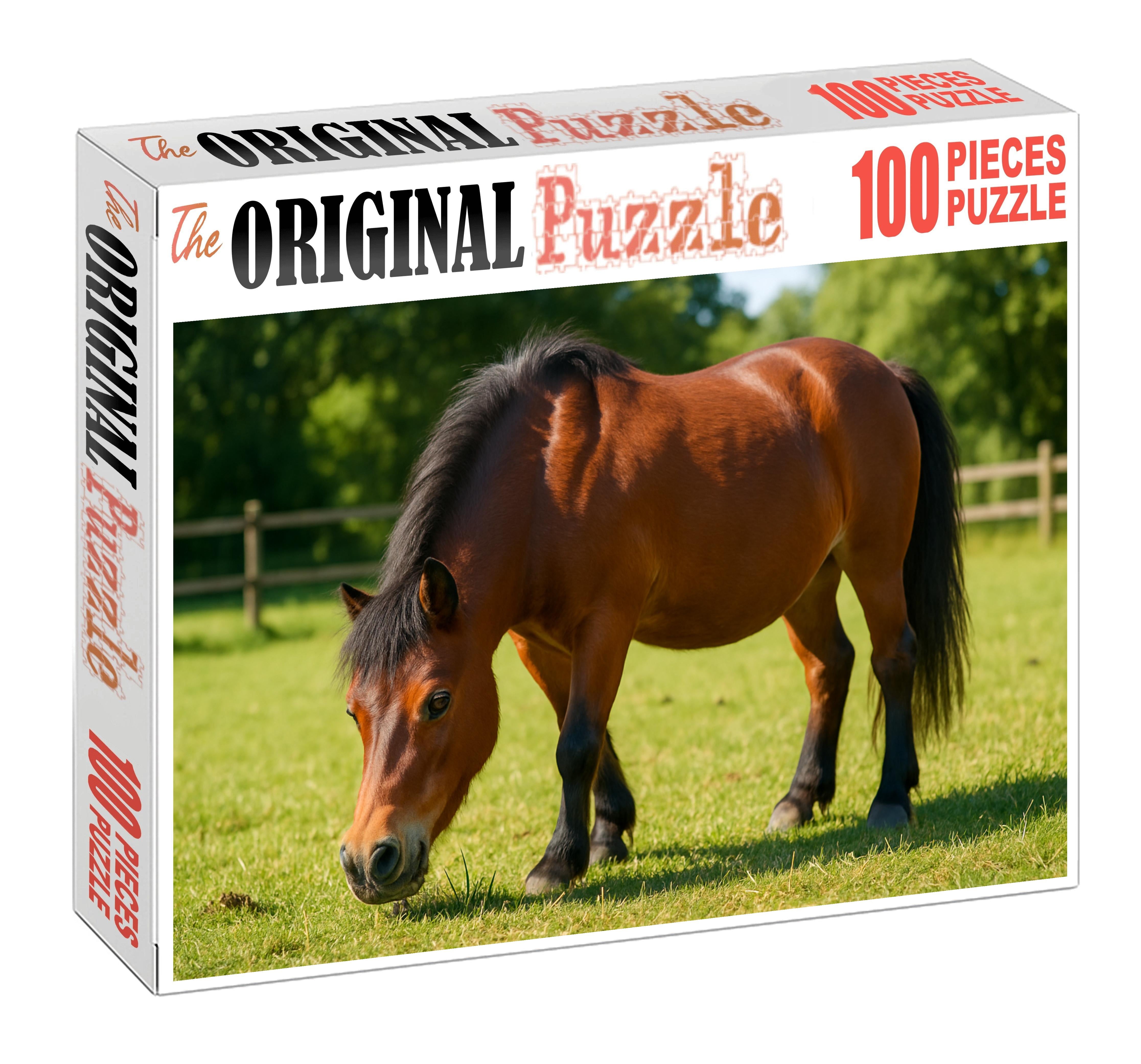 Hazel Breeze Gentle Bay Pony With Cheerful Disposition Custom Jigsaw Puzzle