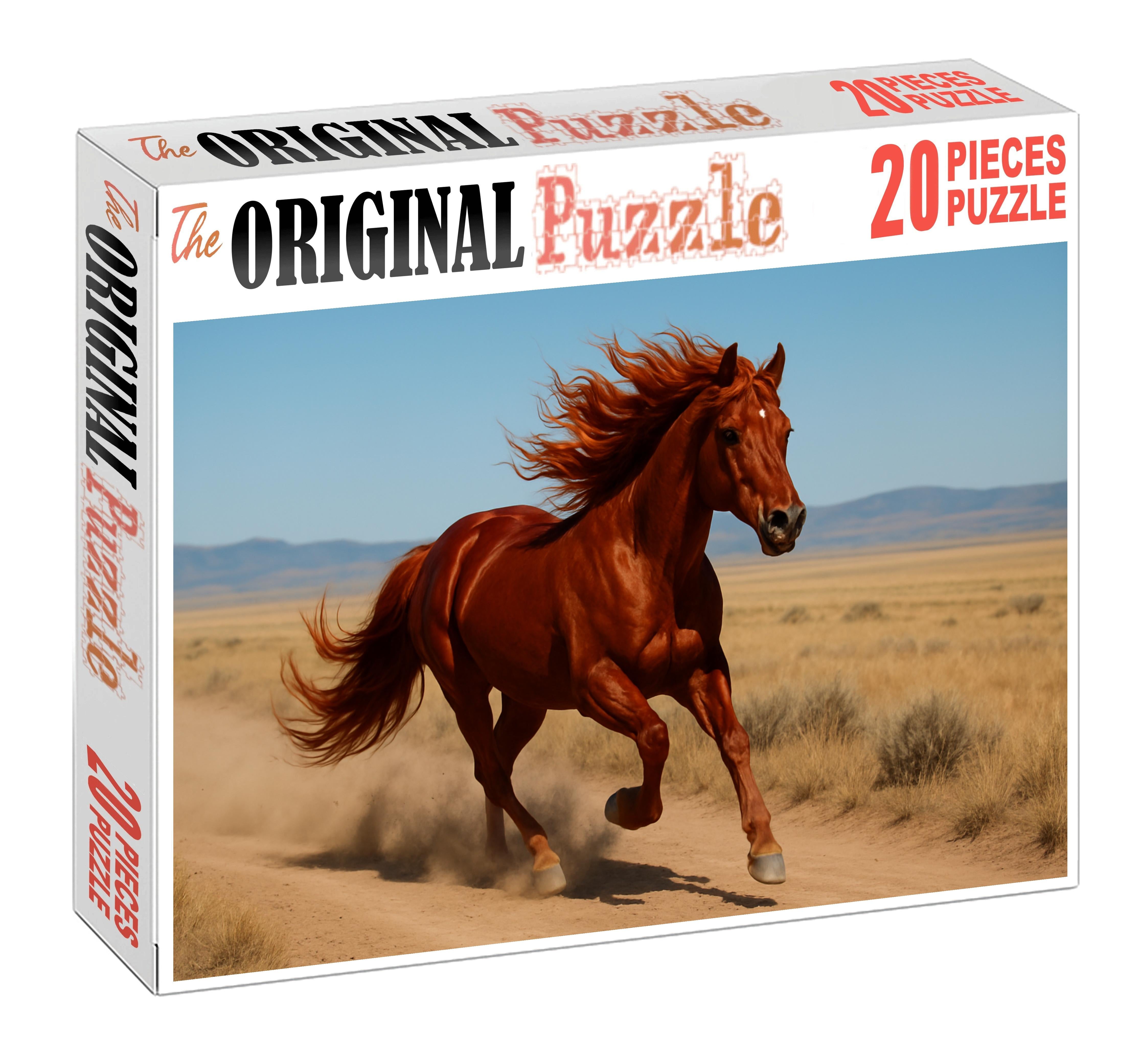 Crimson Ember Deep Red Sorrel Mare With Spirited Energy Puzzle For Adults