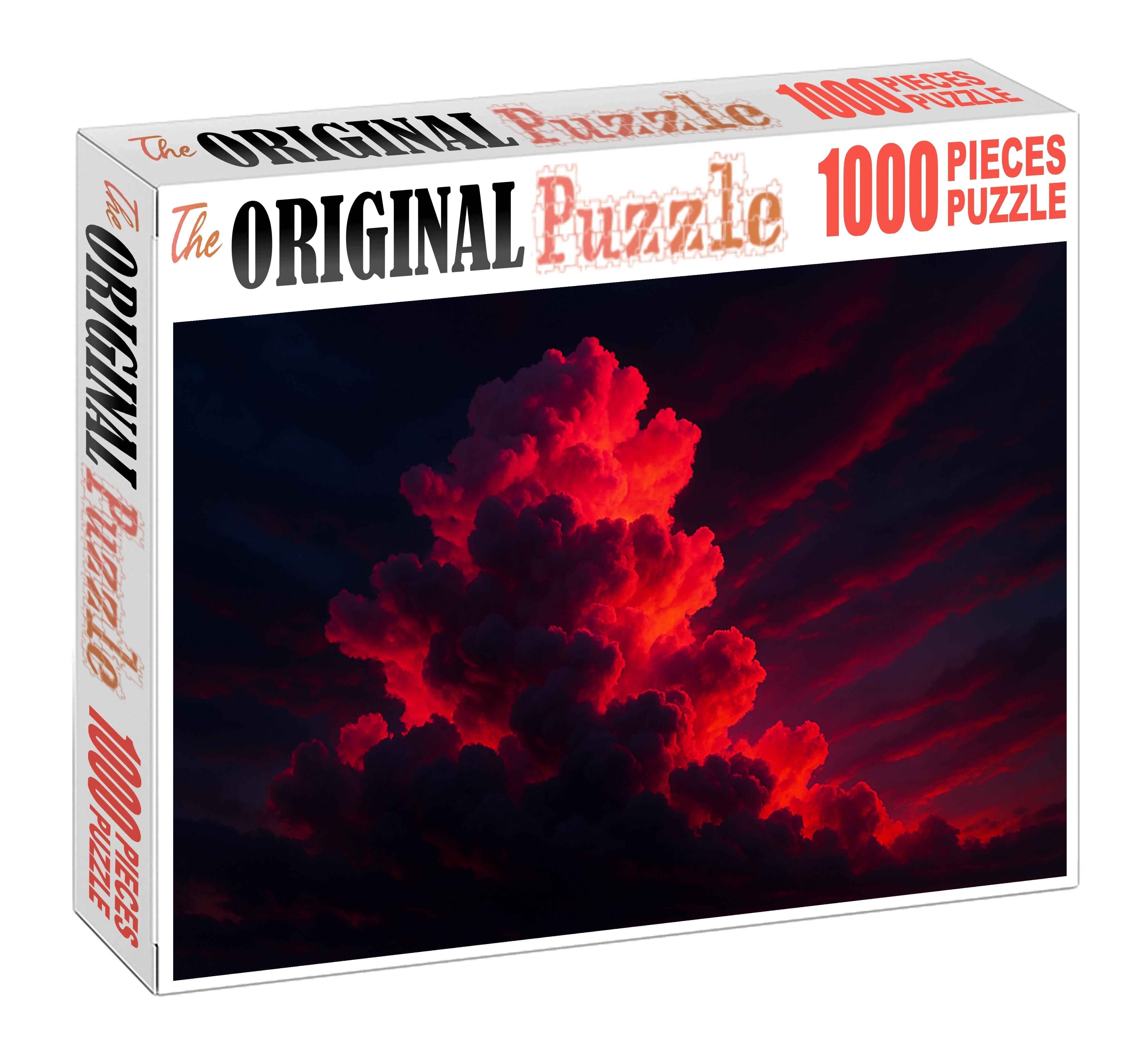 Fiery Magenta Burst Mini Puzzle
