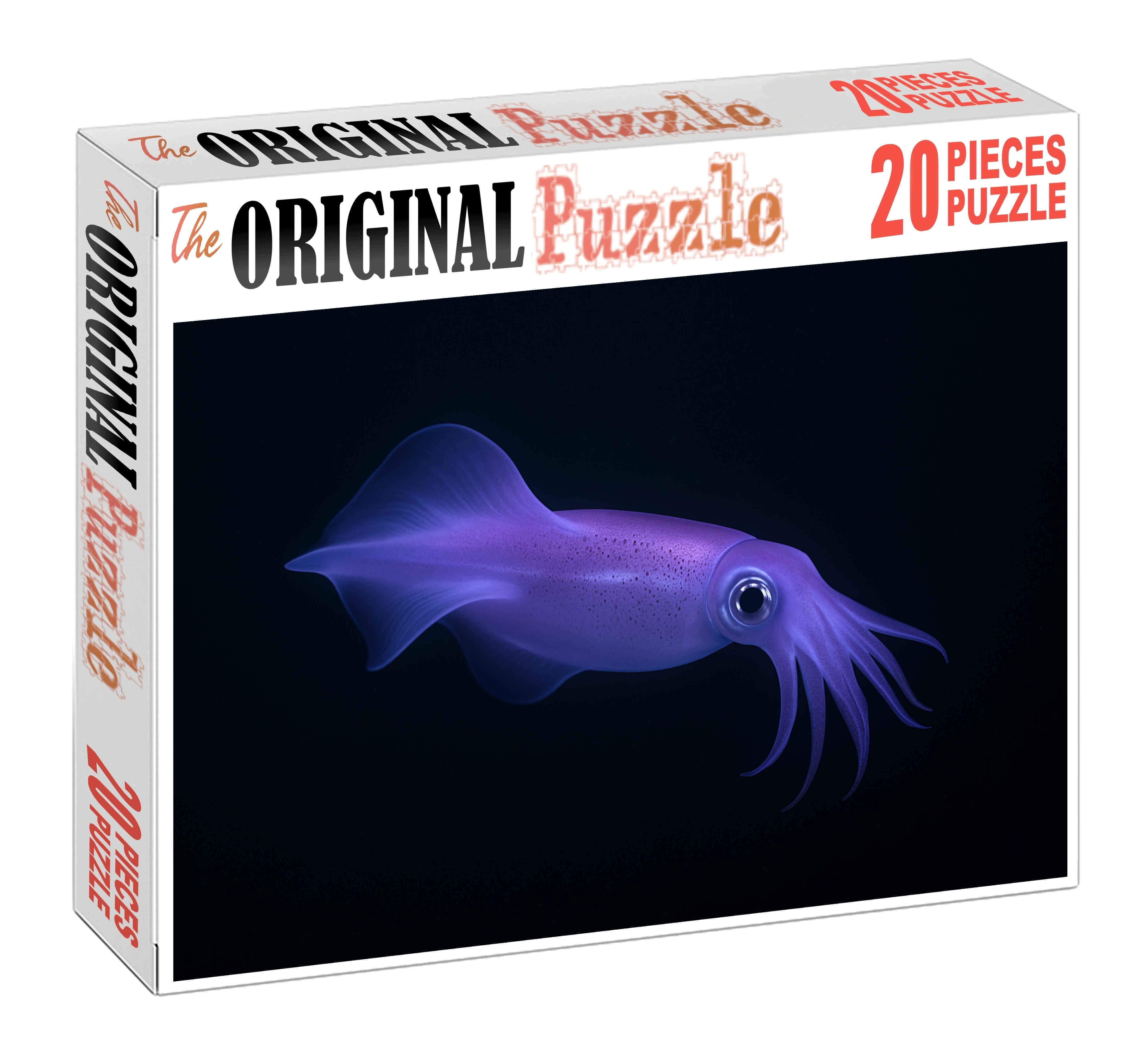 Violet Ribbon Squid Elusive Deep-sea Acrobat 200 Piece Puzzle