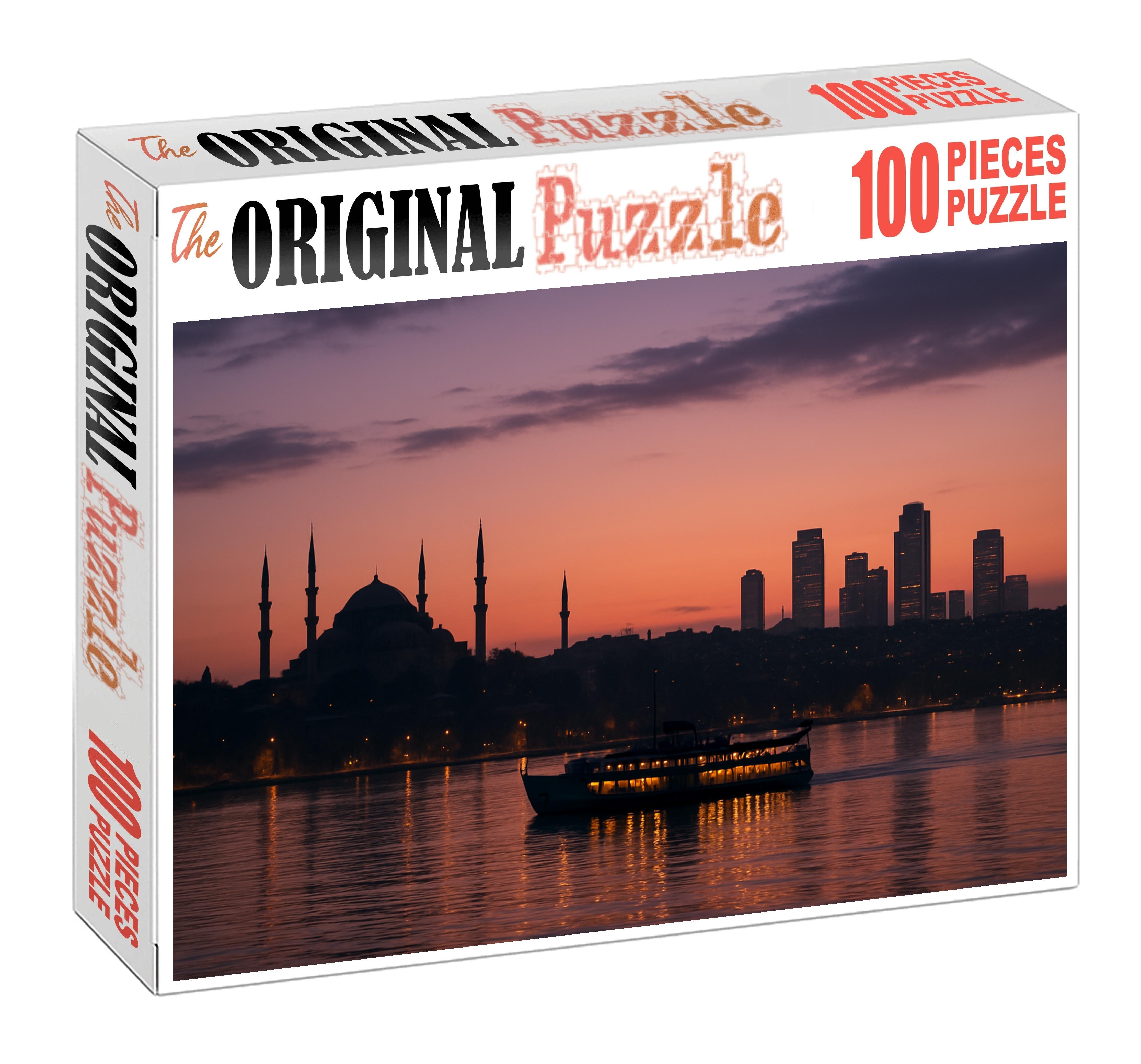 Istanbul Bosphorus Skyline A Historic Crossroad Of Continents 100 Piece Puzzle