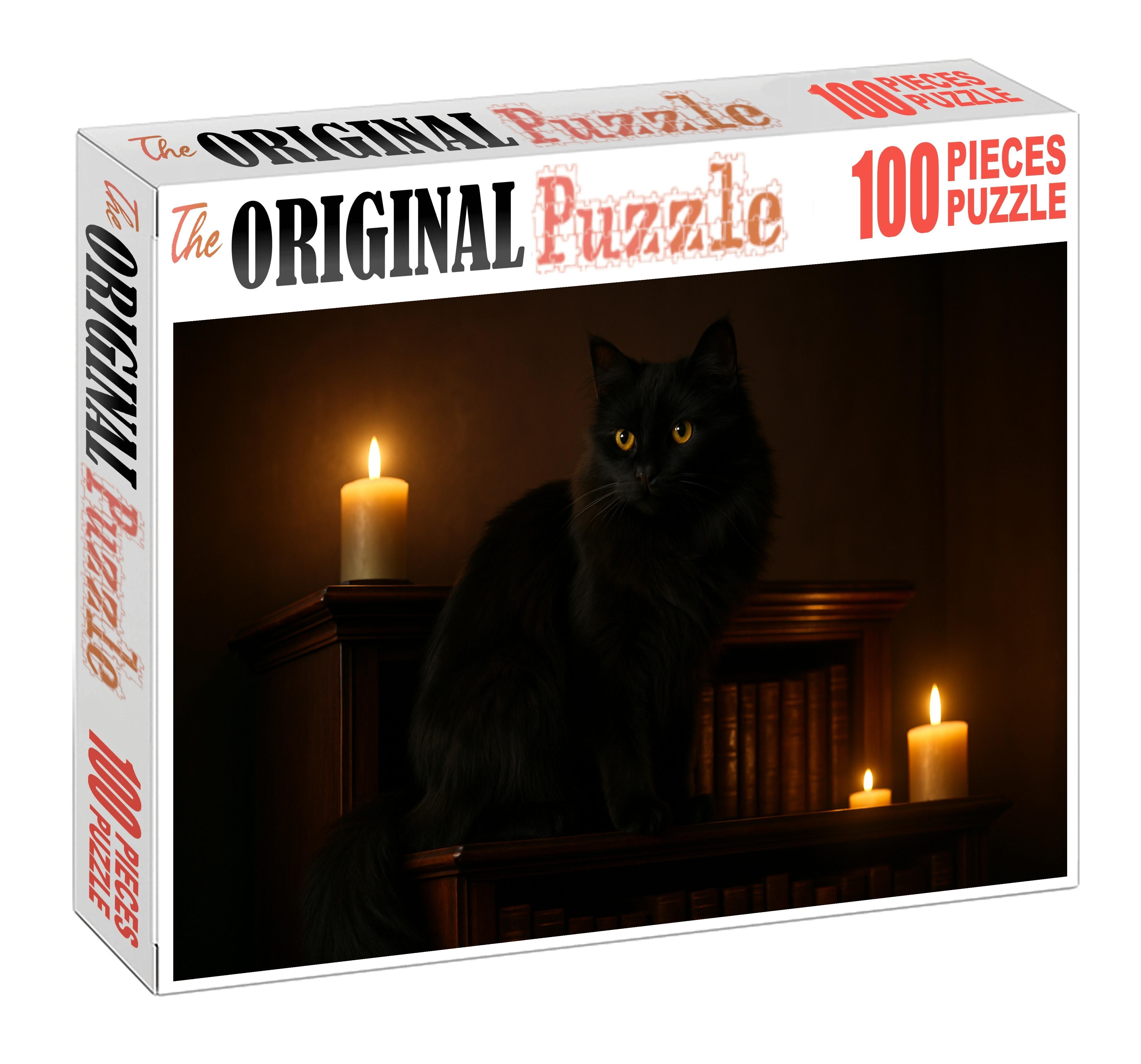 Shadow Lace Silky Black Longhair With Poised Elegance Puzzle Fun