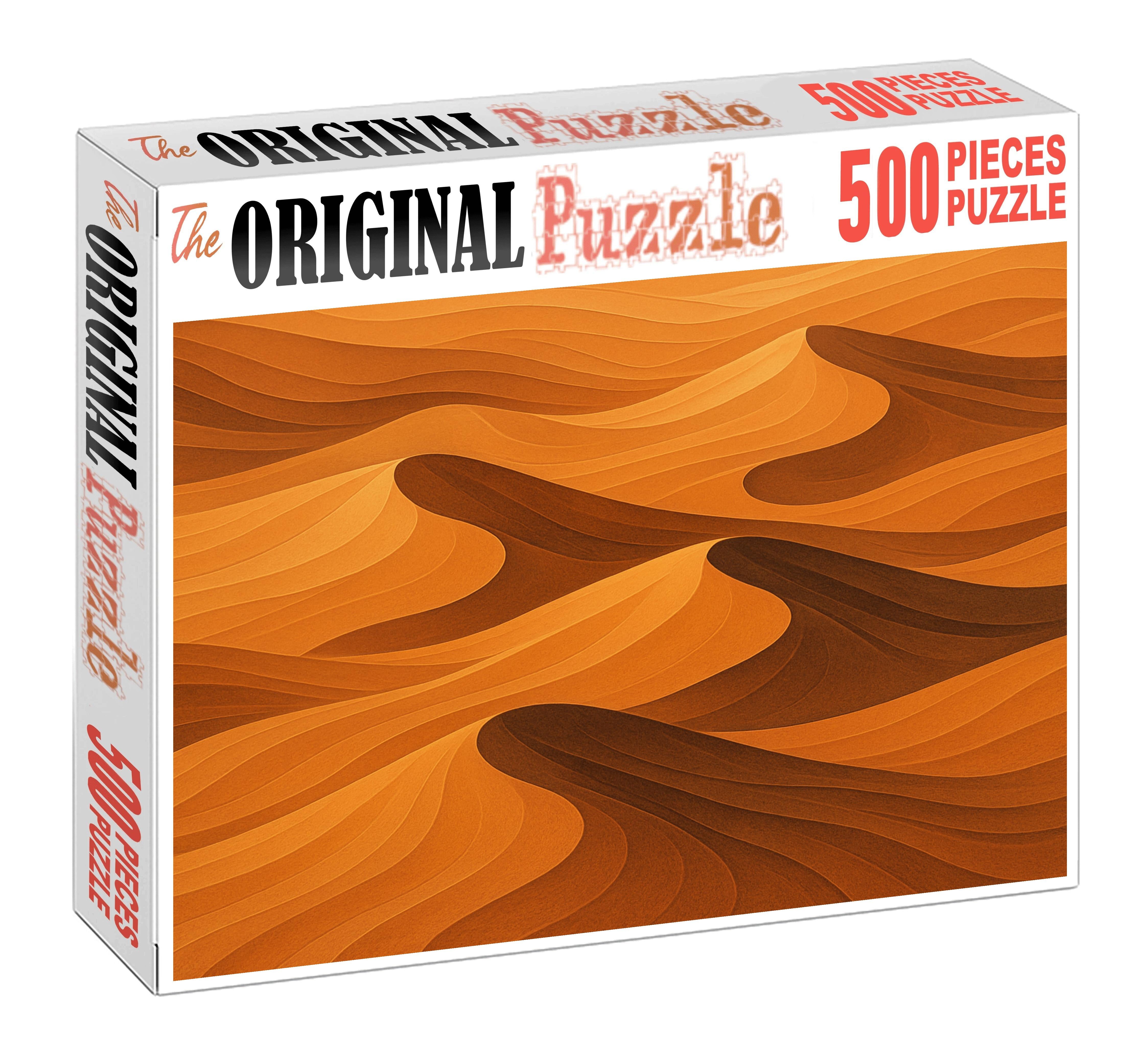 Undulating Dune Field Map 500 Piece Puzzle
