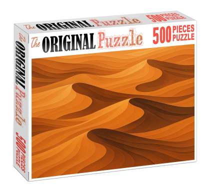 Undulating Dune Field Map 500 Piece Puzzle