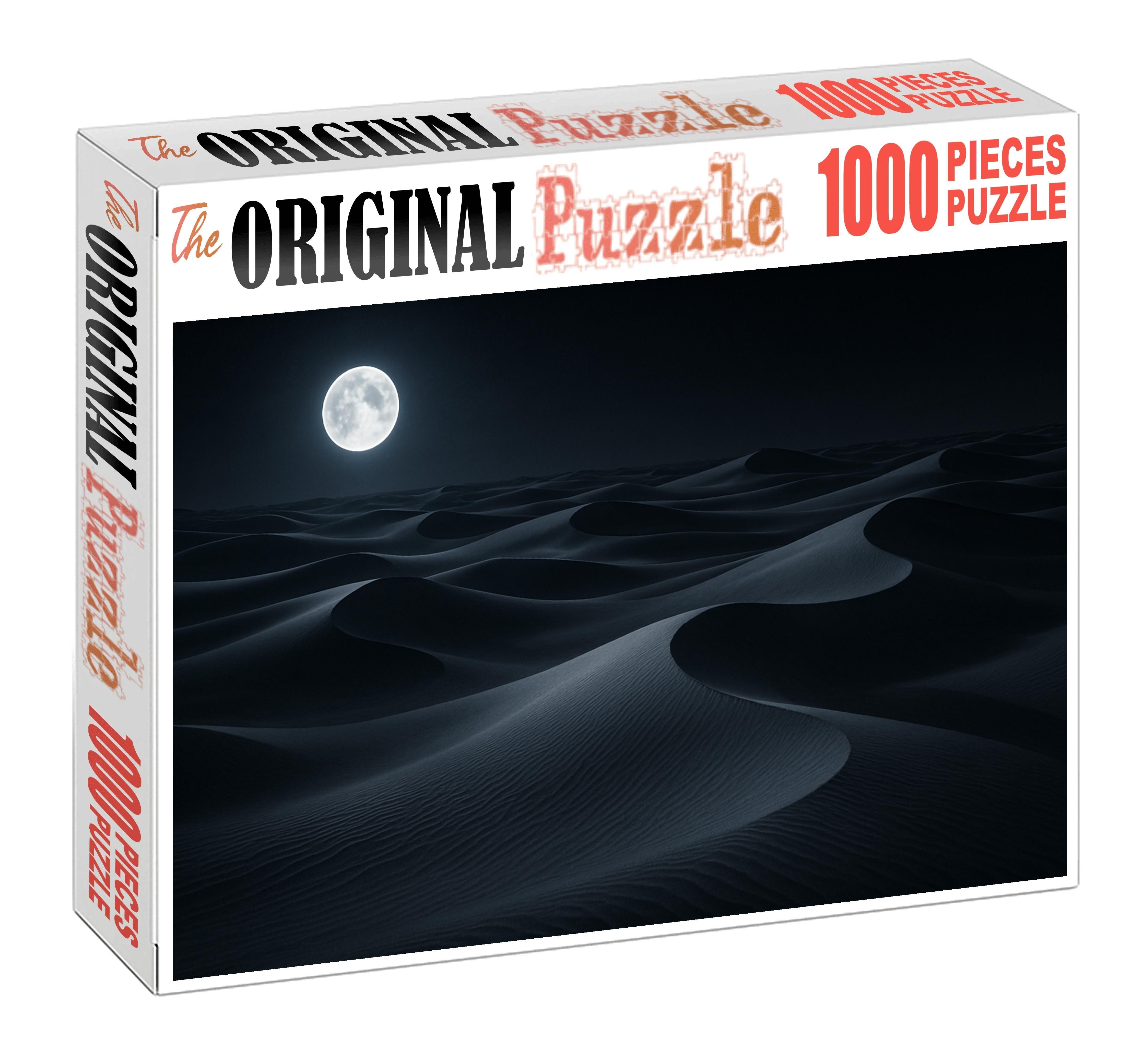 Silver Crescent Dunes Moonlit Sands Under Whispering Winds Easy Puzzles