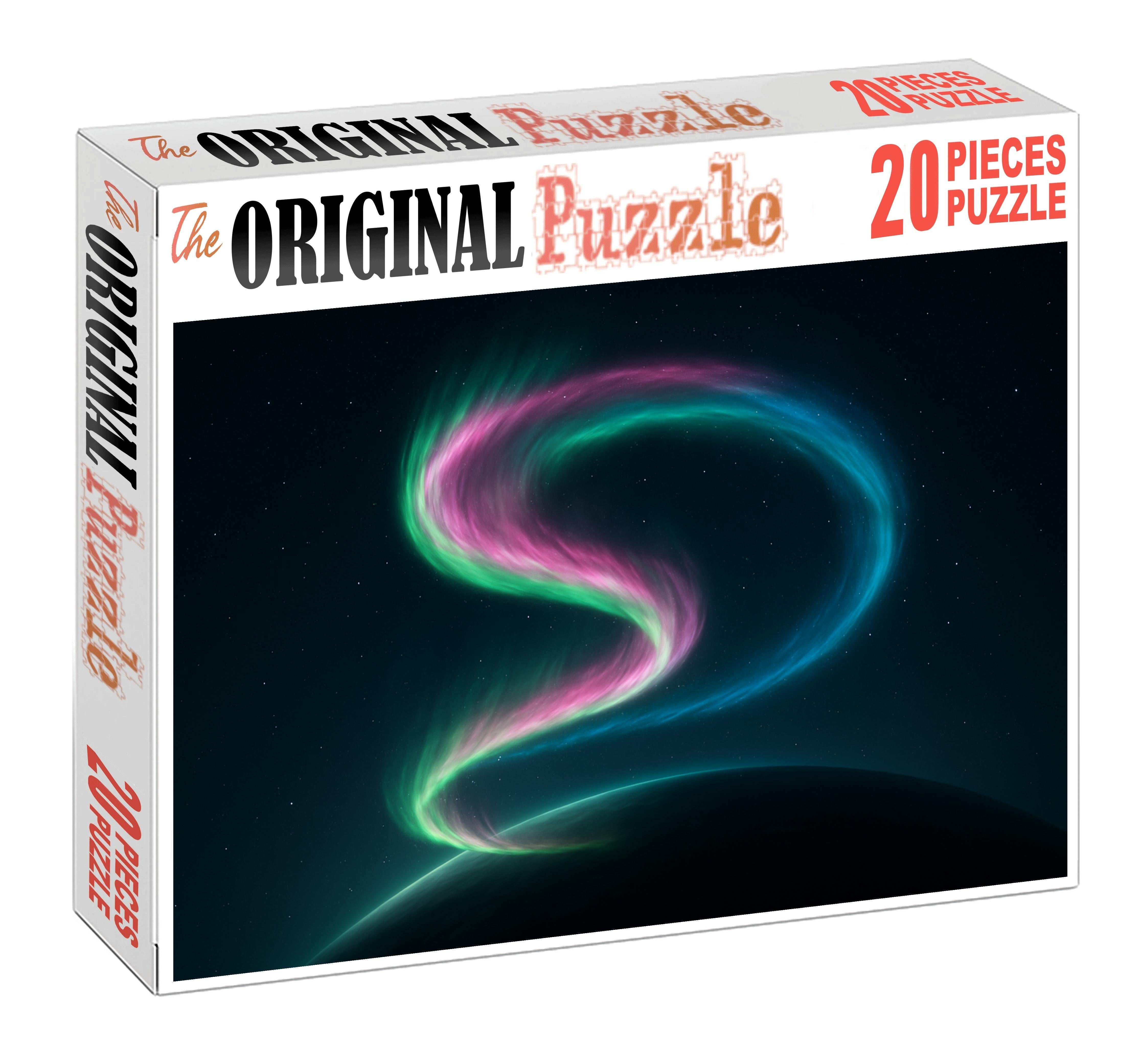 Iridescent Aurora Spiral 20 Piece Puzzle