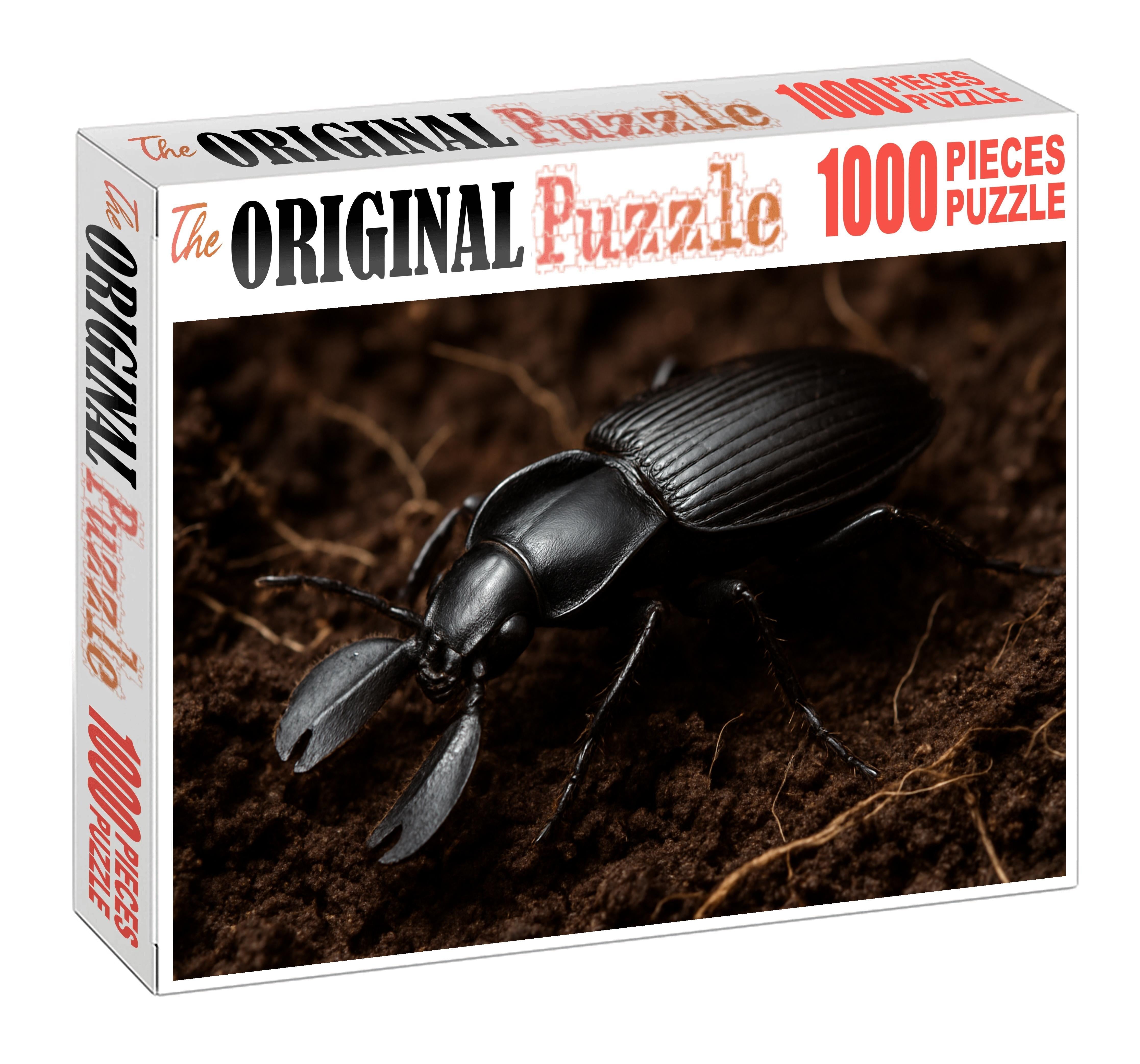 Obsidian Burrower Subterranean Insect With Hardened Armor Plates Puzzle Collection