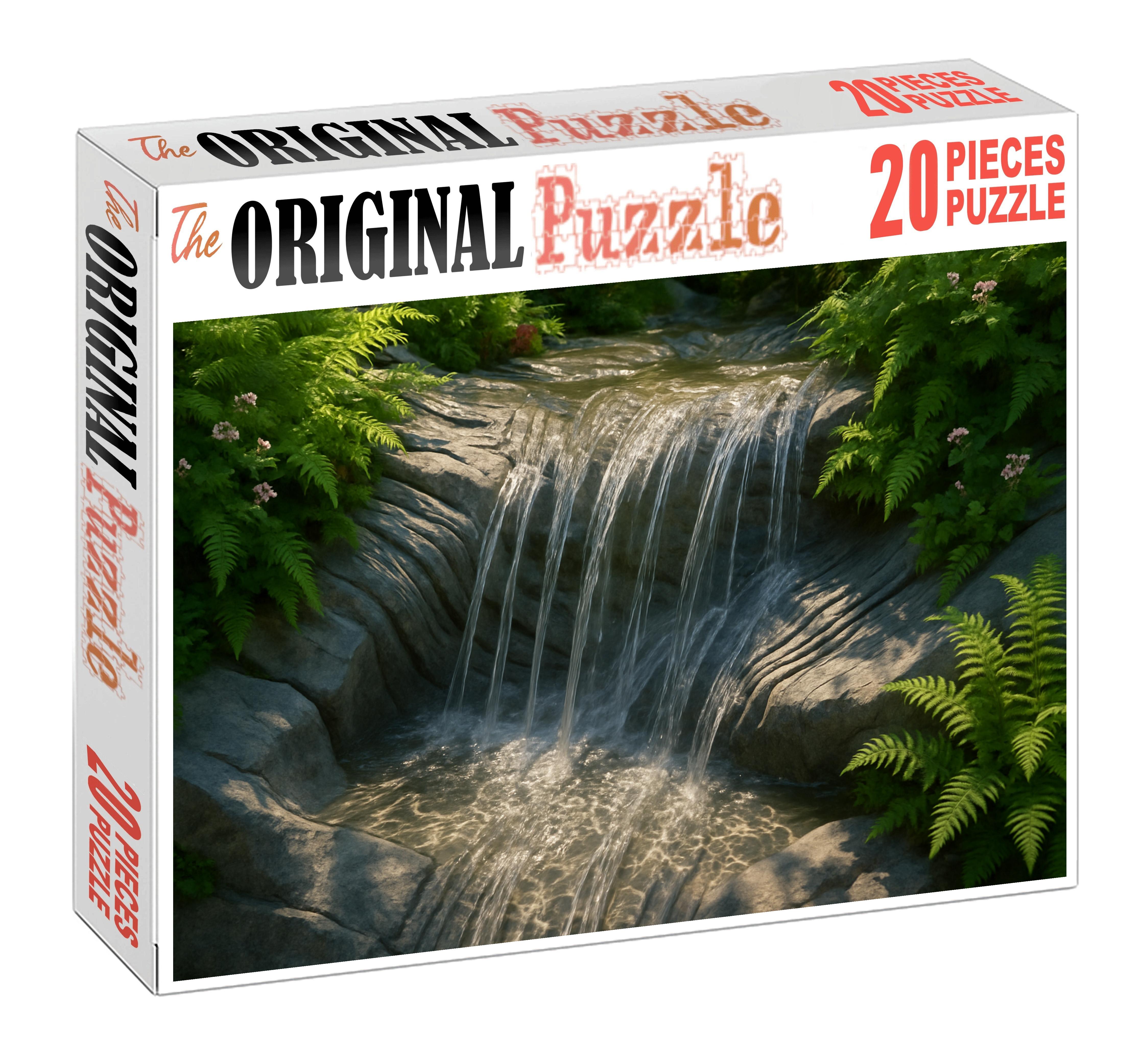Silver Lace Cascade Premium Puzzle Pieces