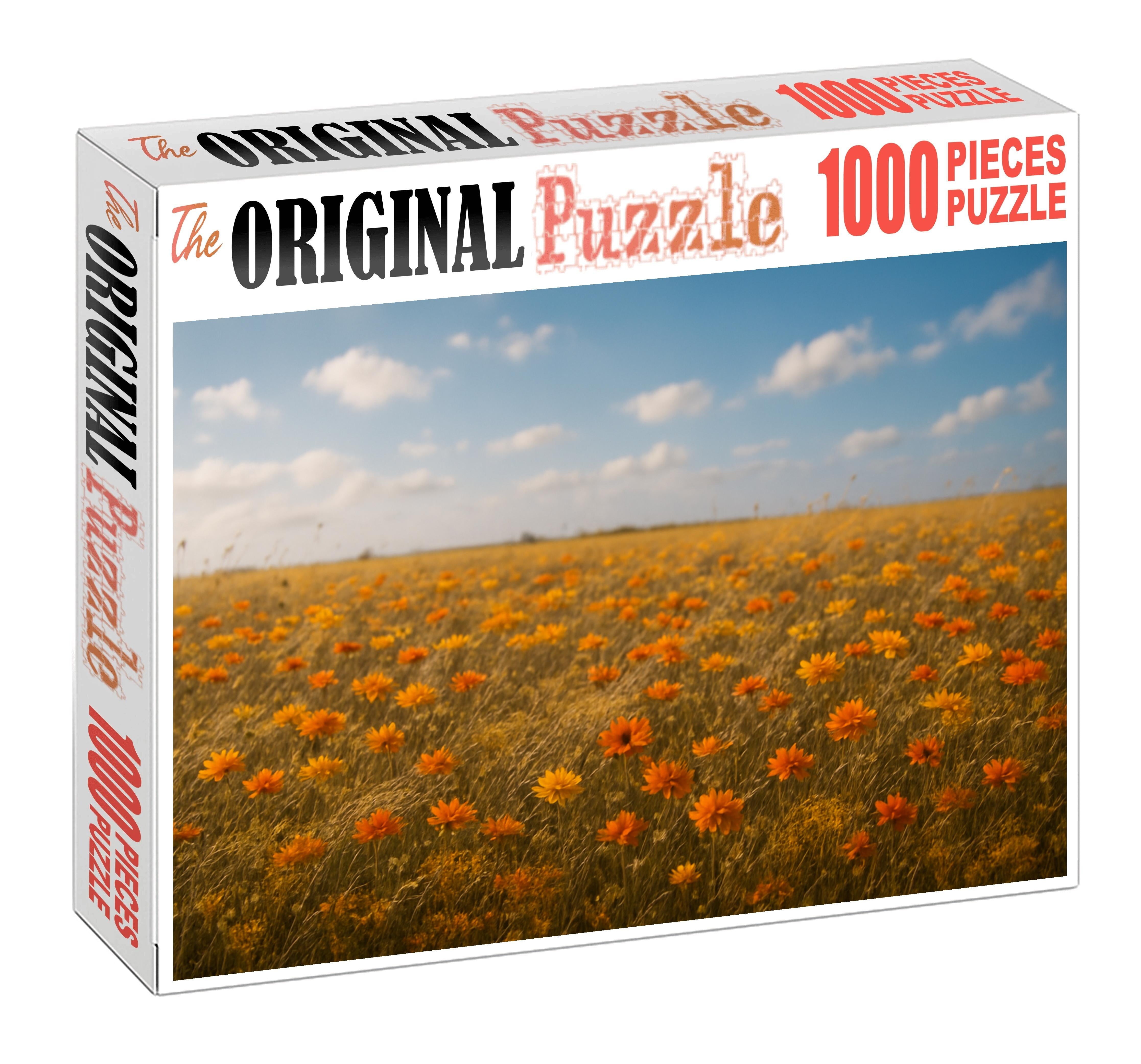 Golden Meadow Wildflower Quilt 200 Piece Puzzle