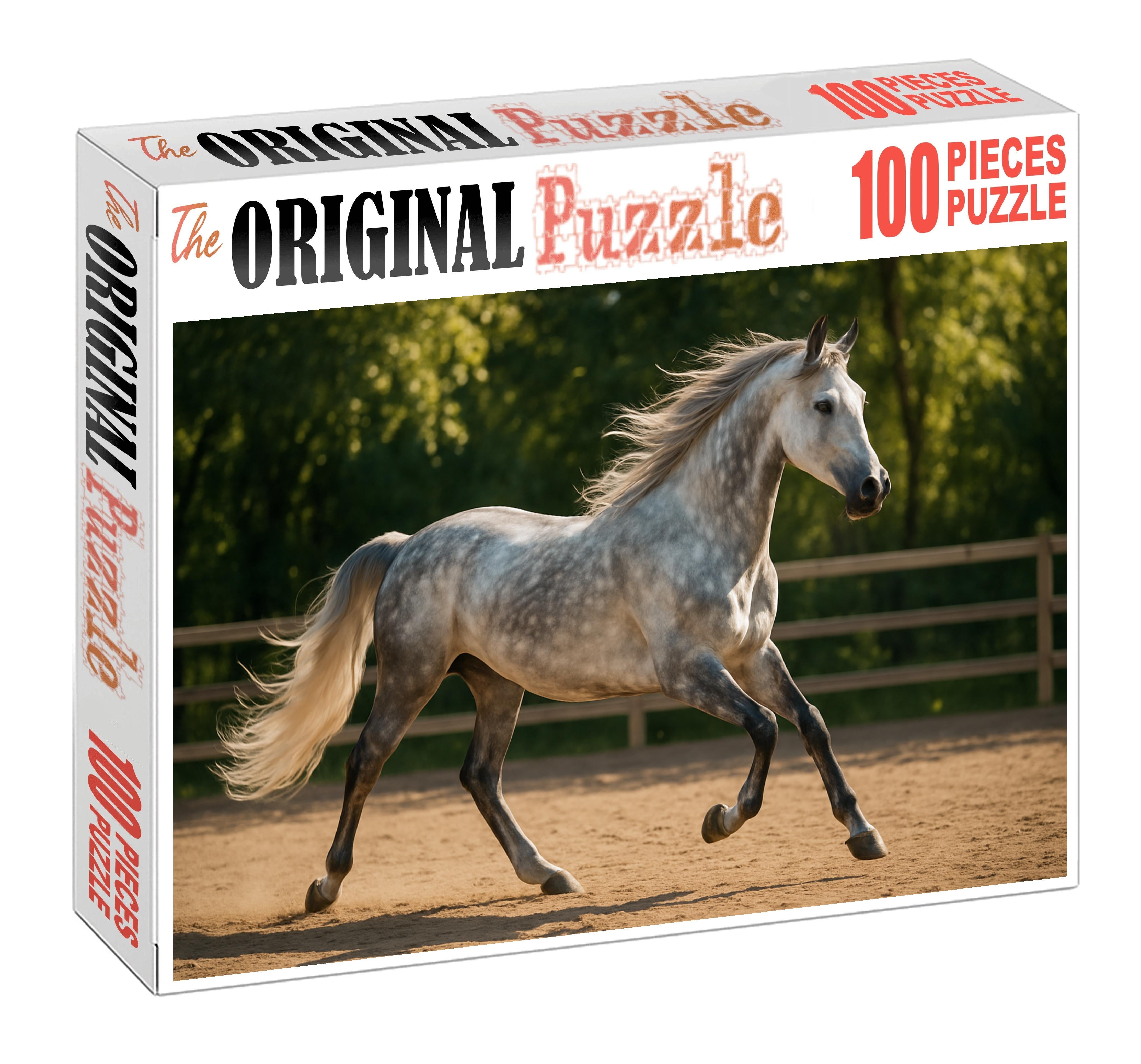 Willowbrook Silver Charm Graceful Dapple Gray Mare With Fluid Dressage Movements Easy Puzzles