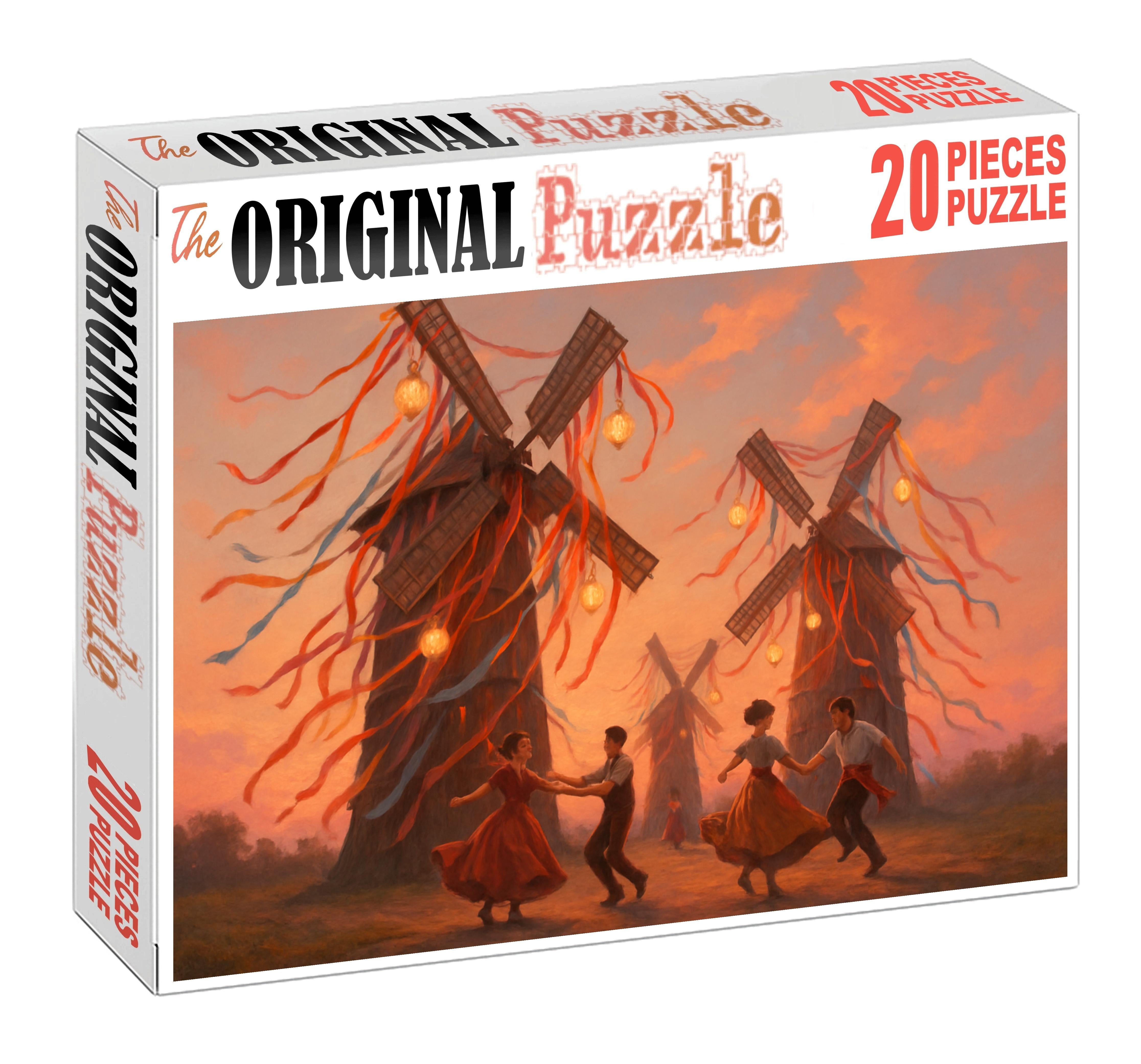 Whimsical Windmill Festival Mini Puzzle