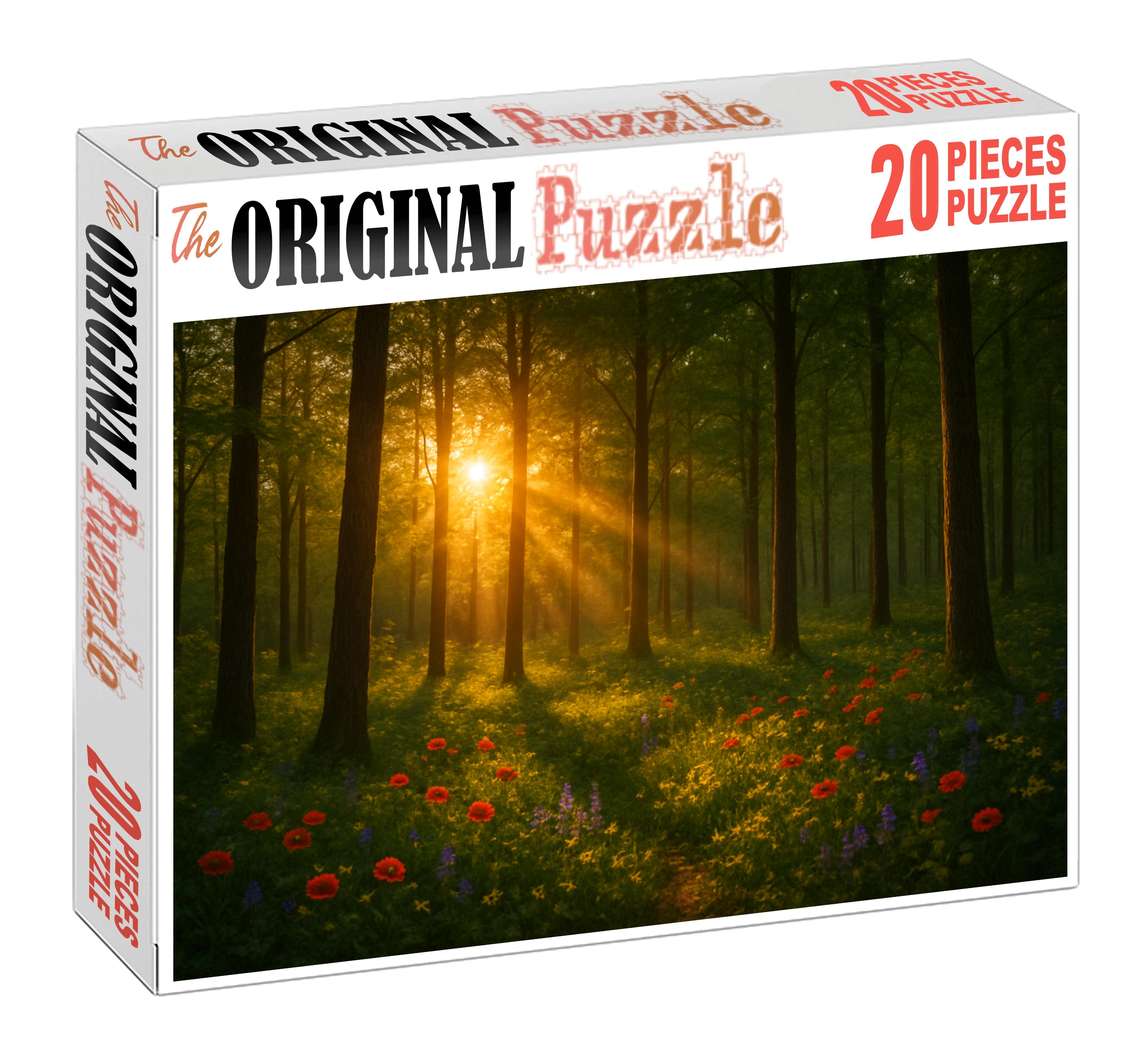 Golden Hour Woodland Unique Puzzle Design