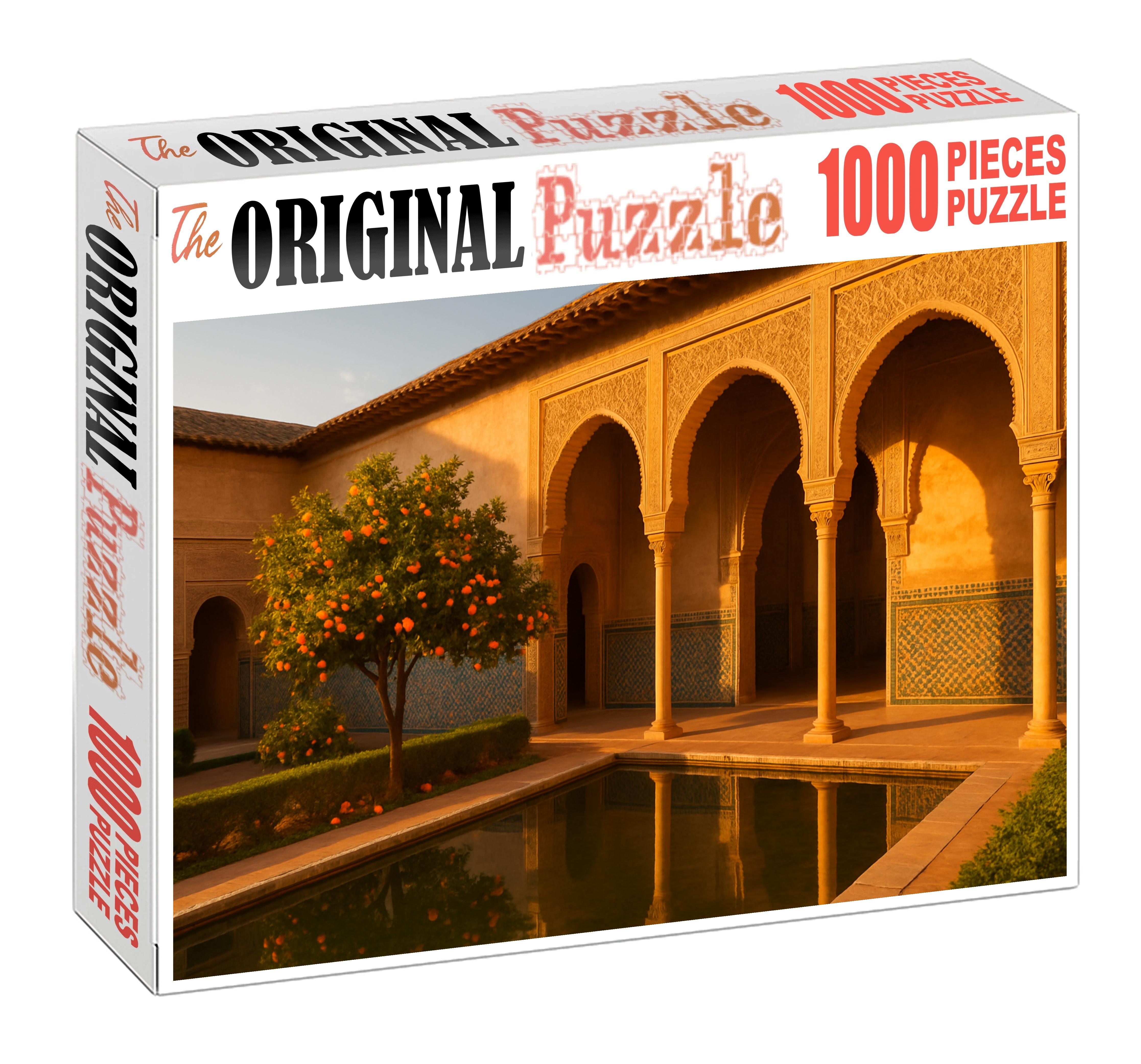 Alhambra Granada Spain - Identified By 7895 As A Masterpiece Of Moorish Art And Architecture Easy Puzzles