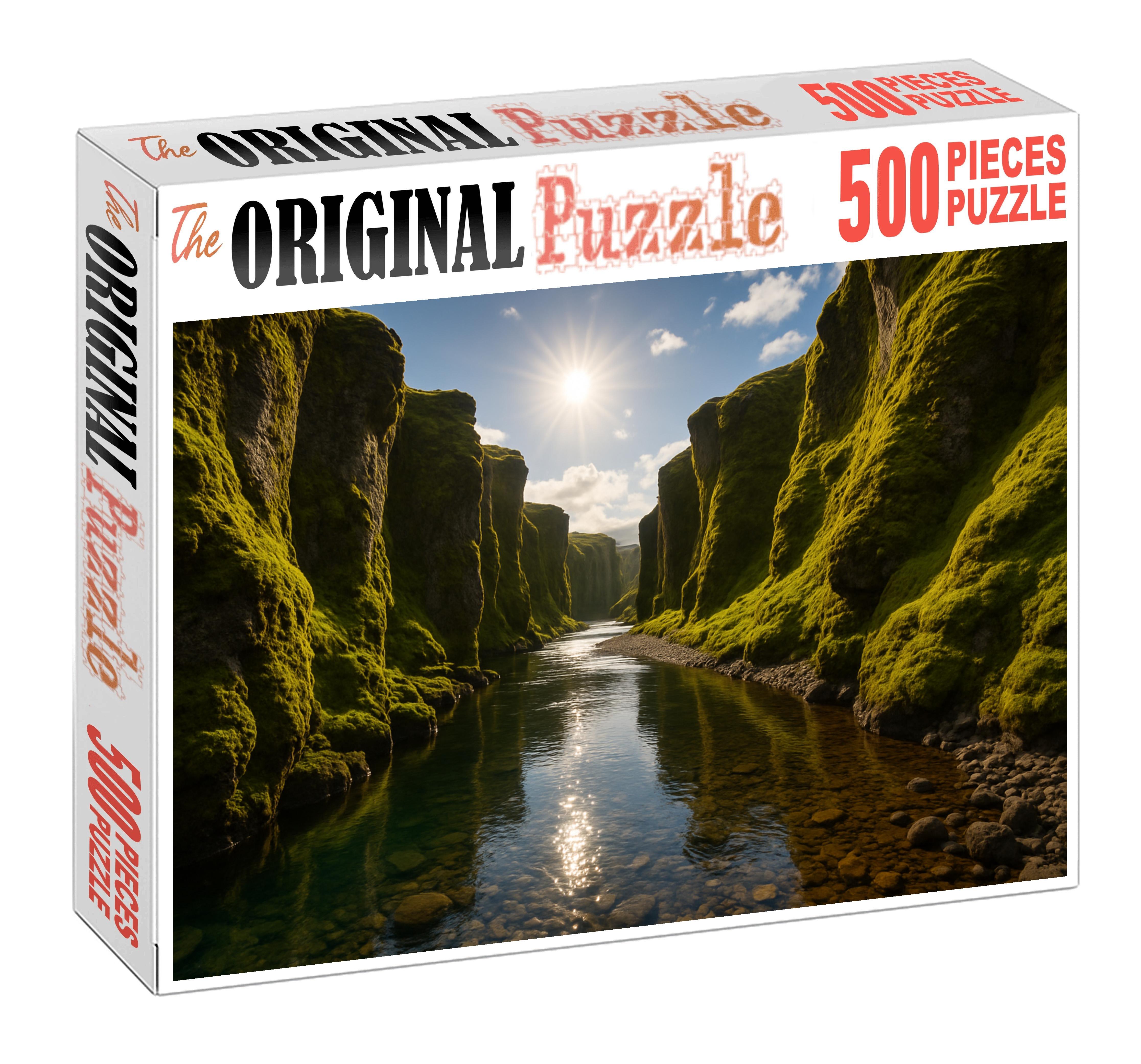 Emerald River Gorge 500 Piece Puzzle