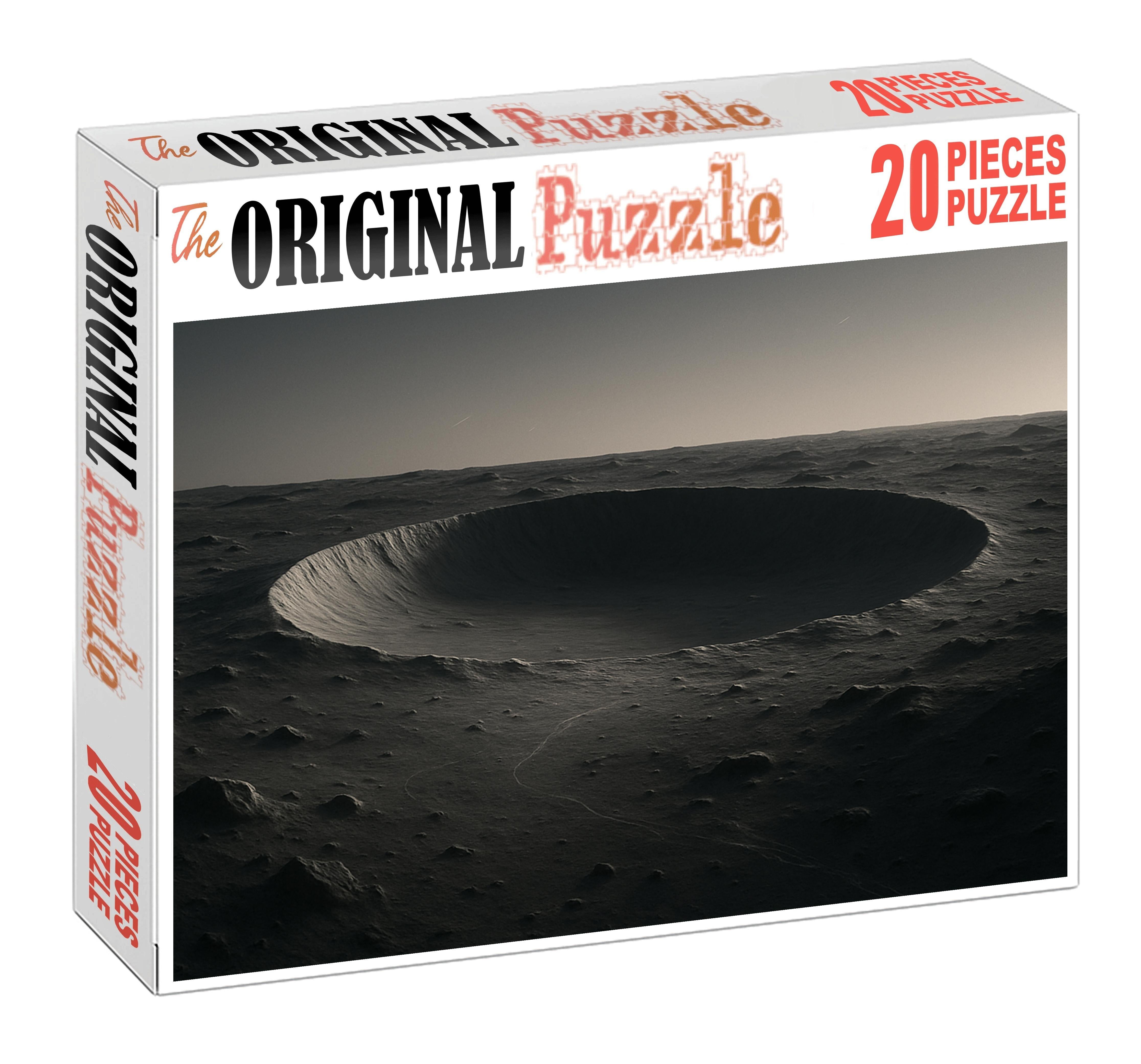 Silvered Crater Basin At Twilight Puzzle Challenge