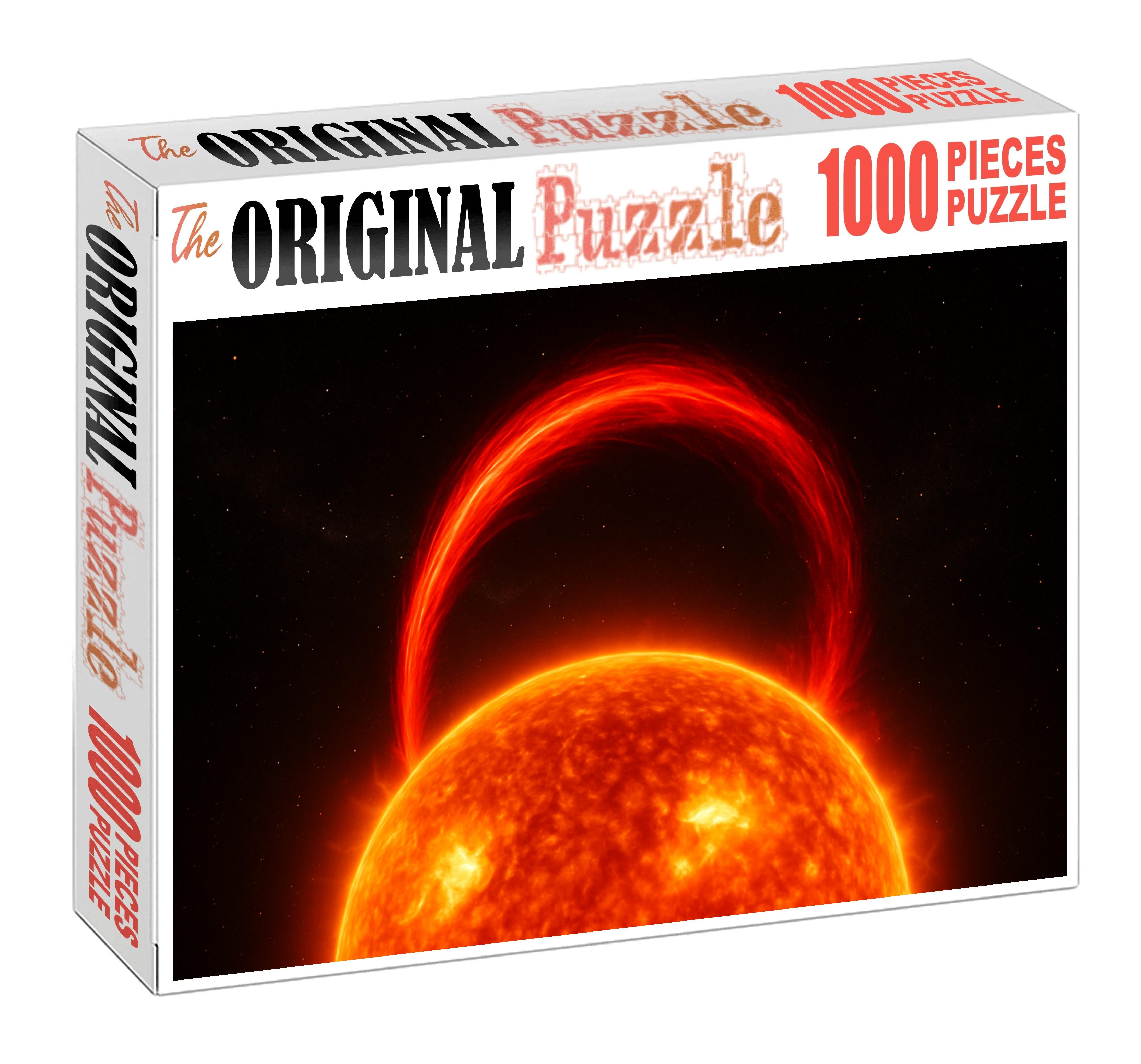 Crimson Stellar Flare Loop Puzzle Collection