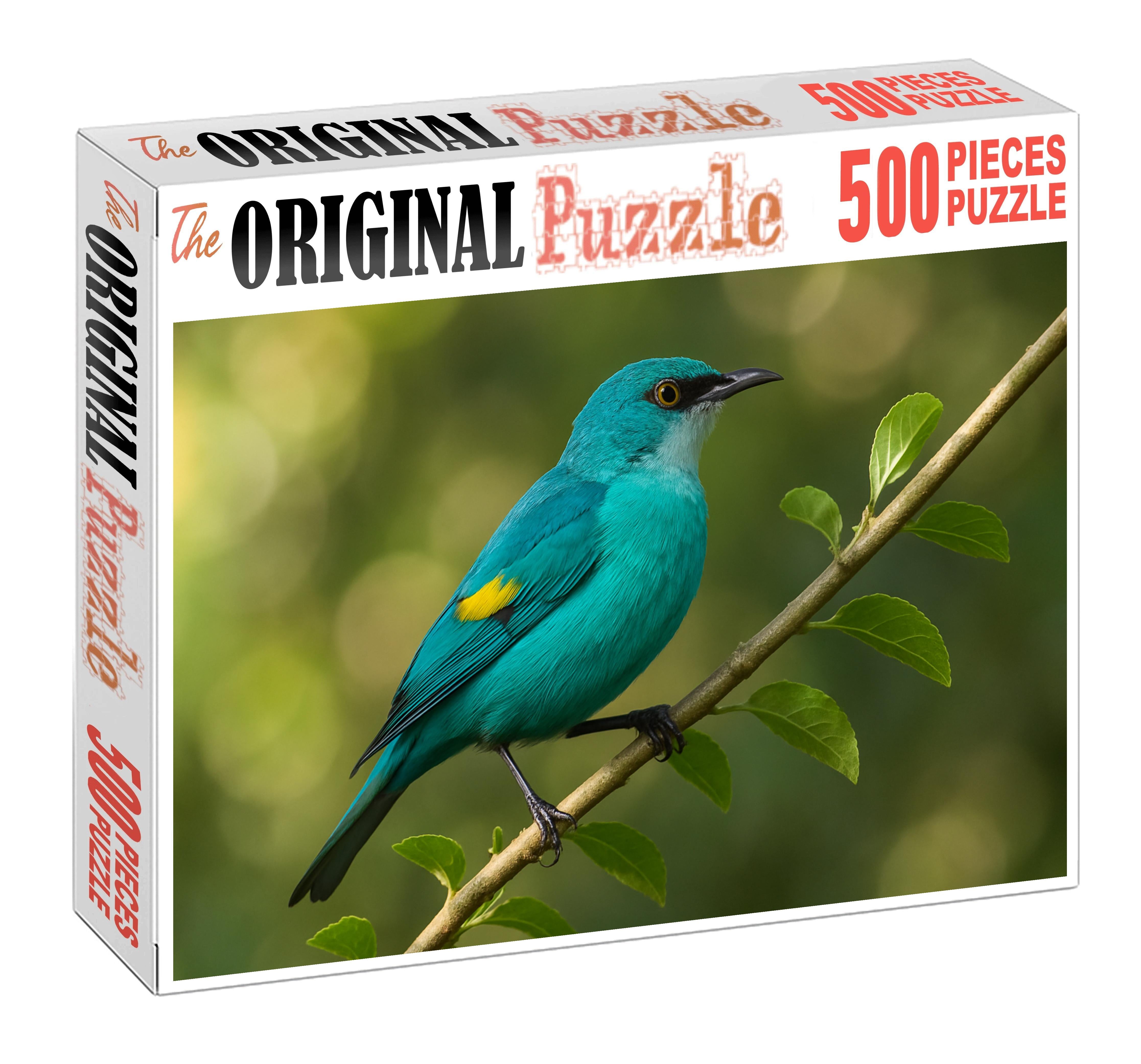 Silver-throated Tanager Tropical Jewel Of The Canopy 50 Piece Puzzle