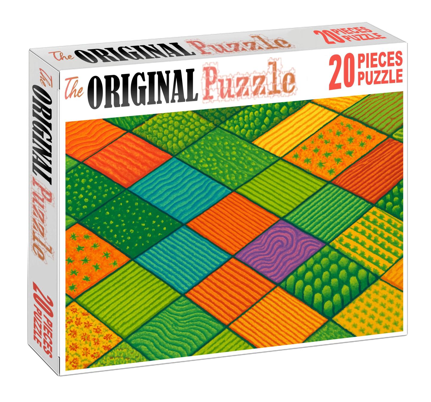 Agricultural Crop Pattern Mosaic 500 Piece Puzzle