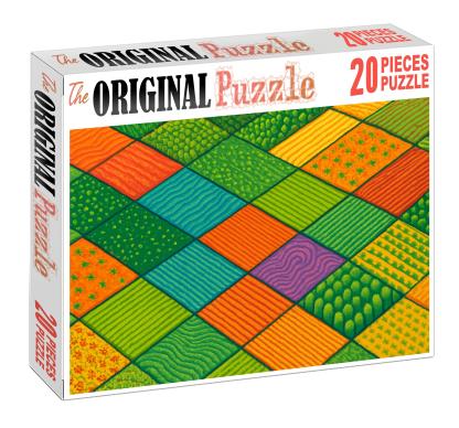 Agricultural Crop Pattern Mosaic 500 Piece Puzzle