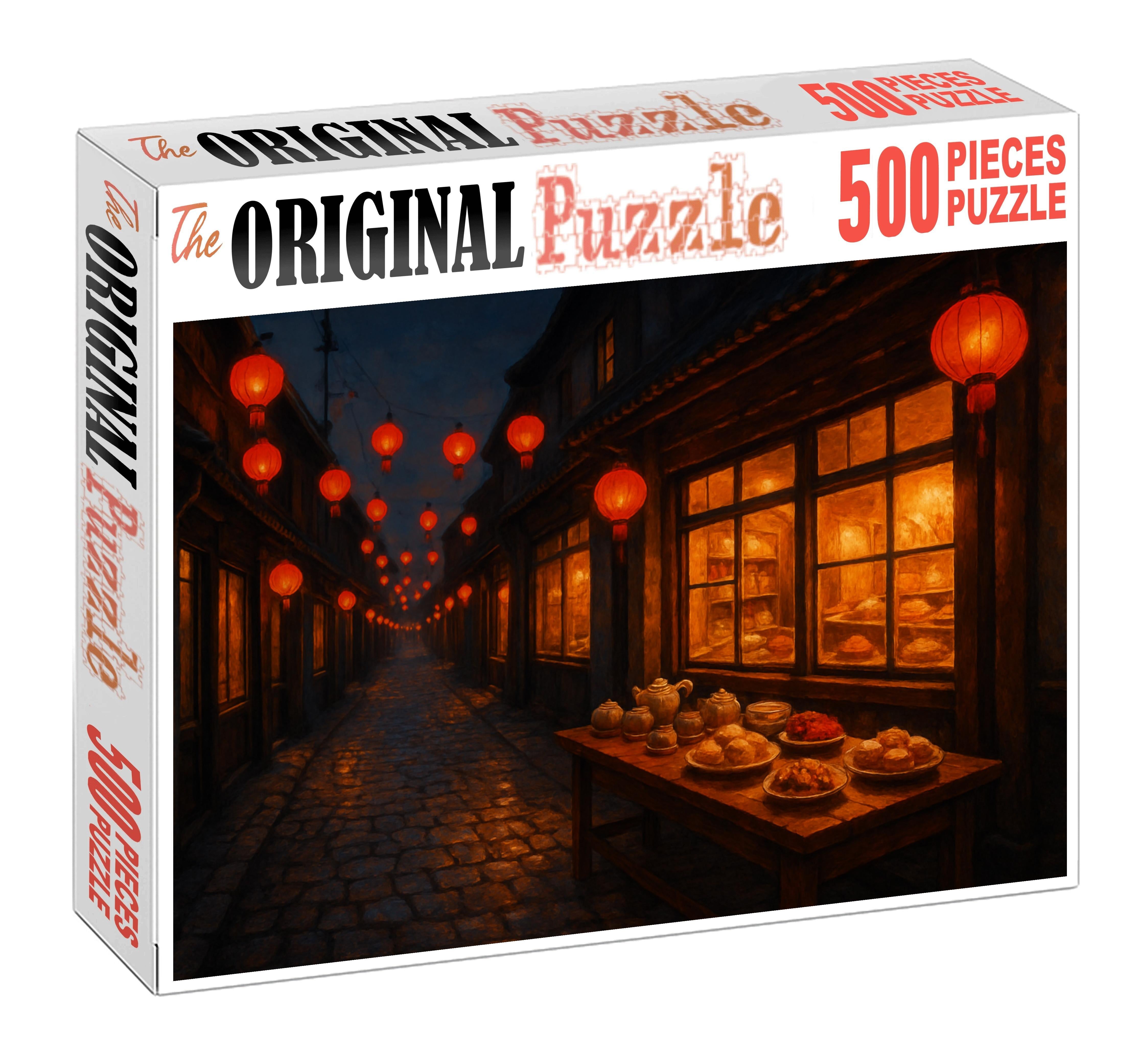 Crimson Twilight Festival Puzzle For Adults