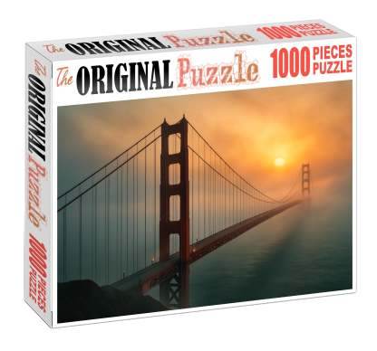 Golden Gate Bridge Located In San Francisco Usa Recognized By 8895 Globally As An Engineering And Cultural Landmark 1000 Piece Puzzle