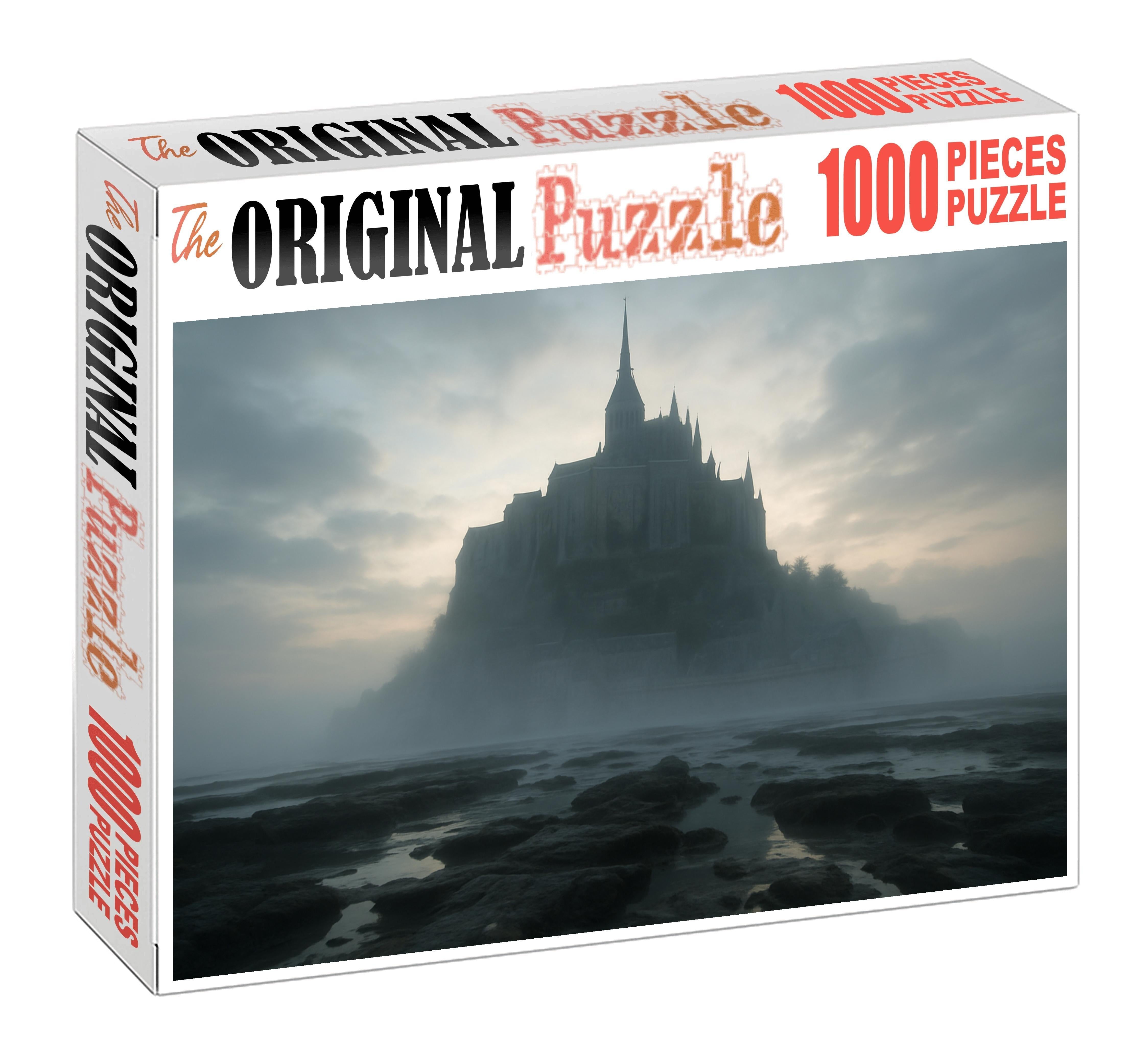 Mont Saint-michel Perched On A Tidal Island In Normandy France Recognized By 6740 Globally For Its Medieval Silhouette Unique Puzzle Design