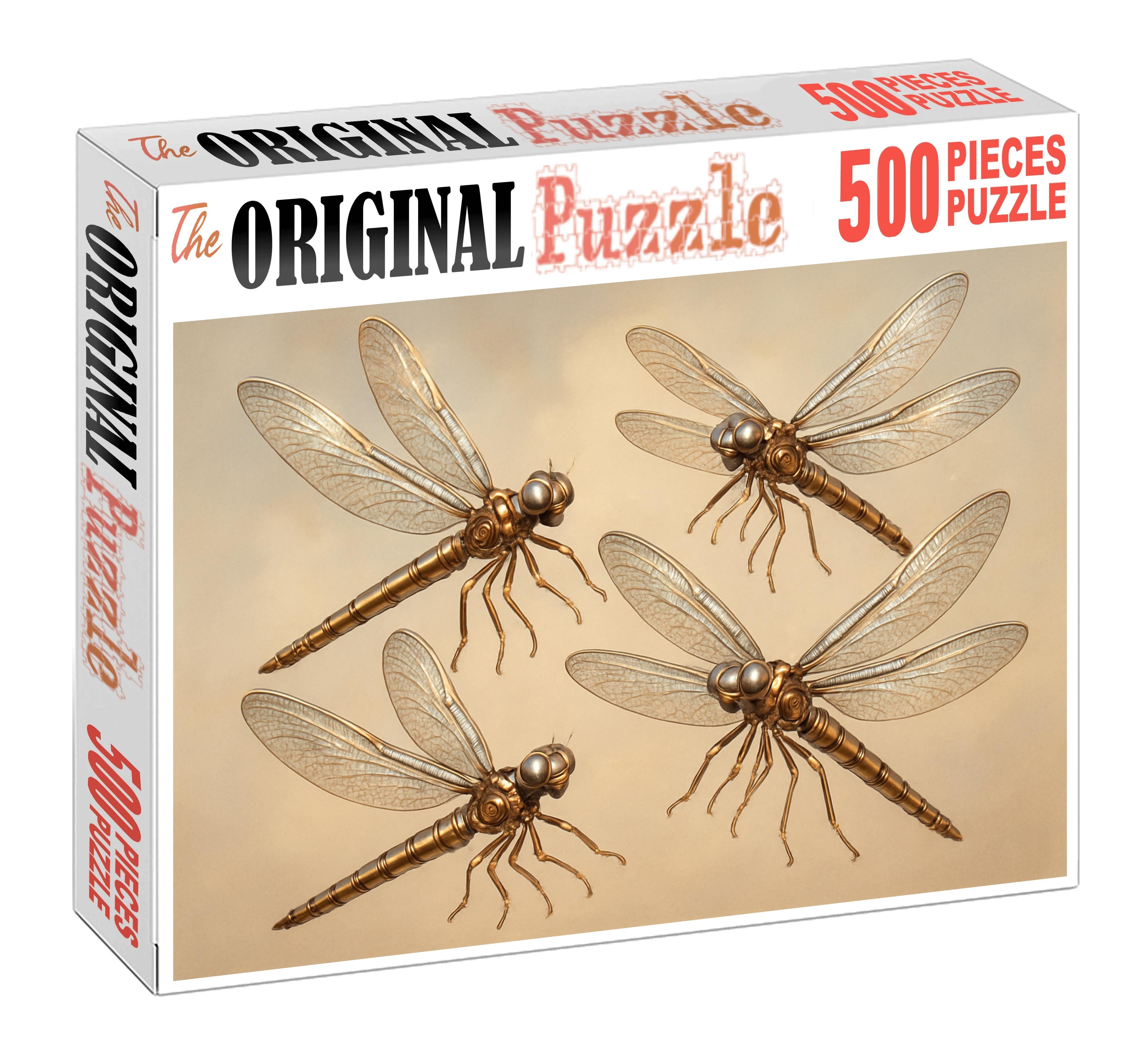 The Clockwork Dragonfly Ballet Premium Puzzle Pieces