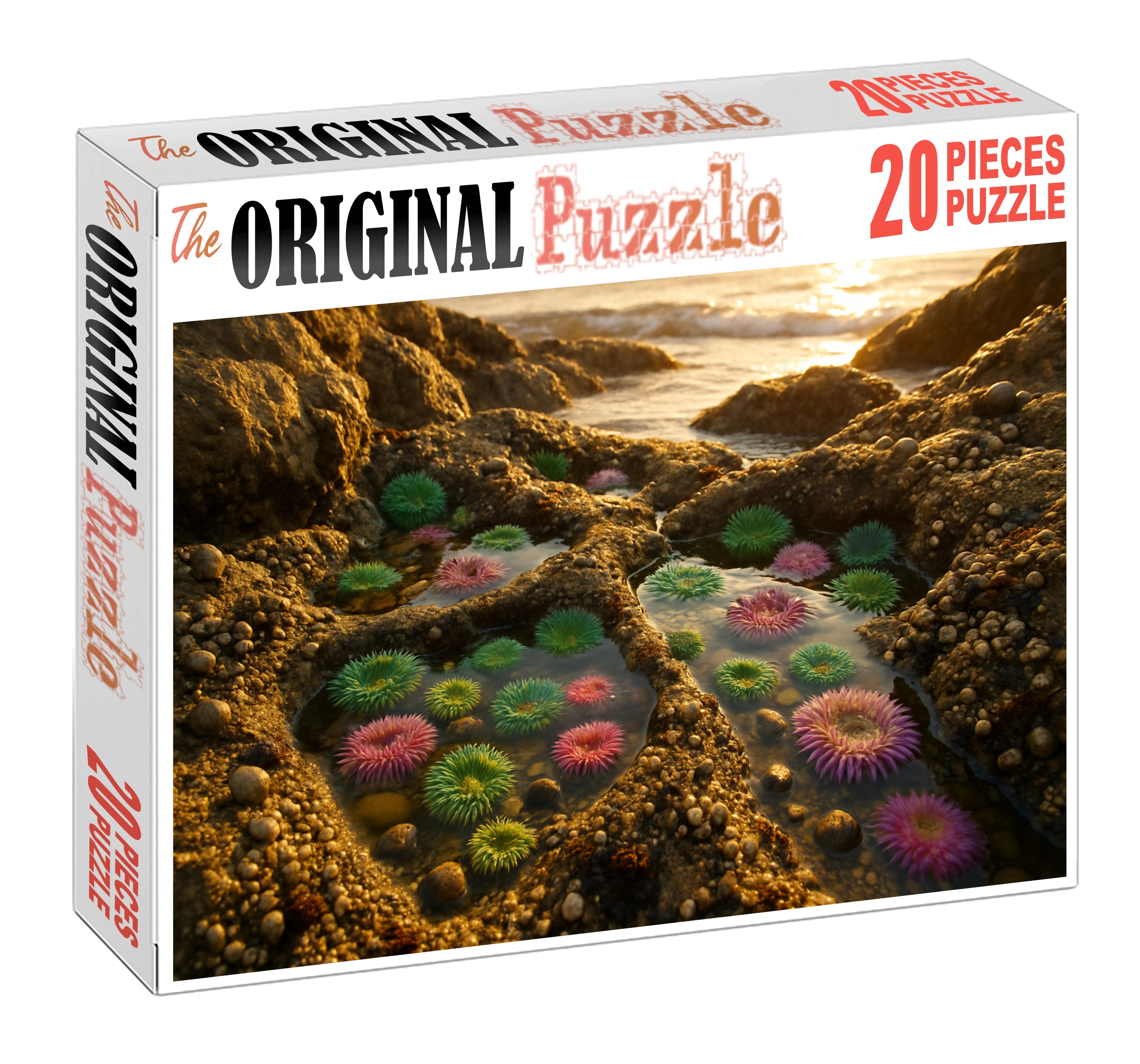 Golden Coastal Tide Pools 500 Piece Puzzle