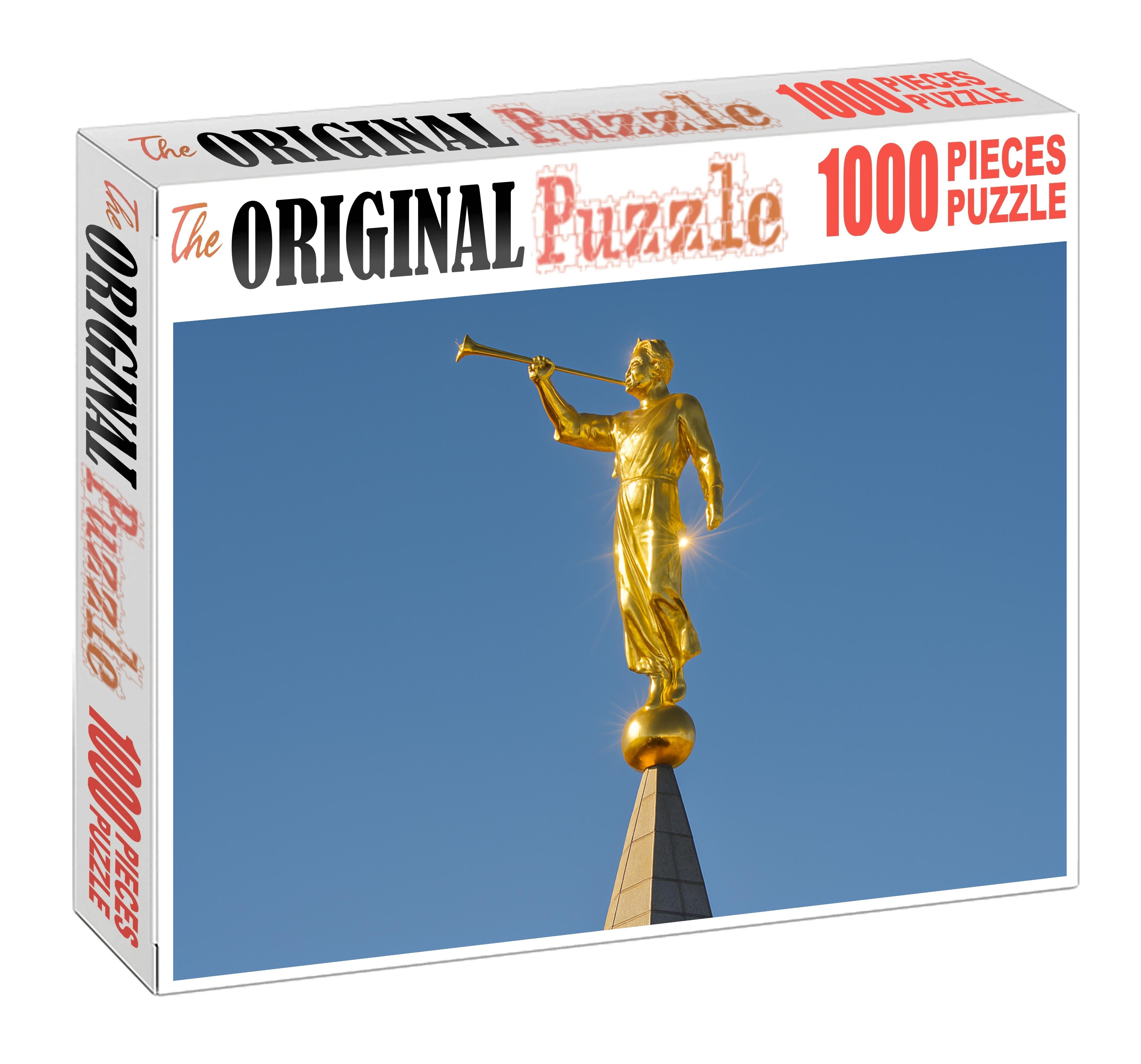 Angel Moroni Statue Atop The Salt Lake Temple Salt Lake City Usa Recognized By 6030 As A Religious Emblem 20 Piece Puzzle