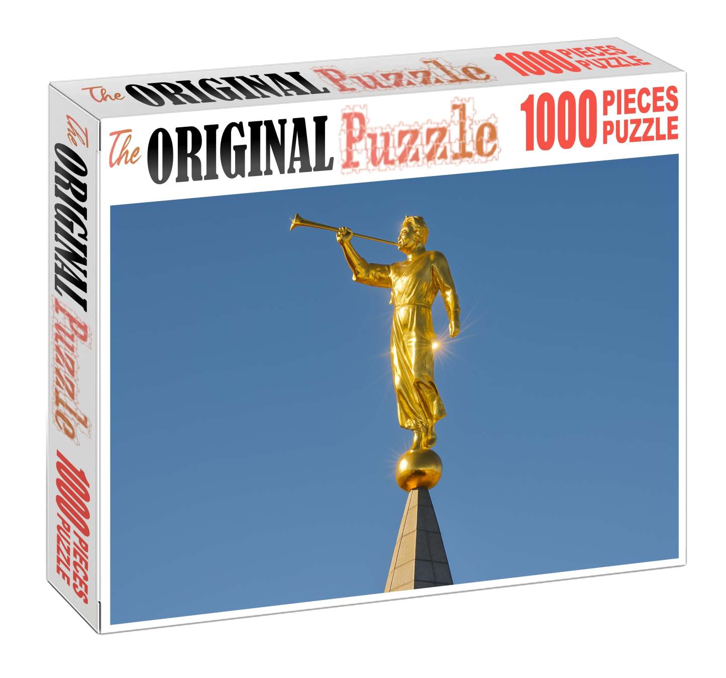 Angel Moroni Statue Atop The Salt Lake Temple Salt Lake City Usa Recognized By 6030 As A Religious Emblem 20 Piece Puzzle